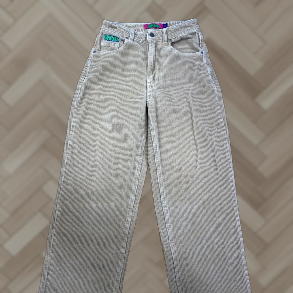 Empyre Empyre Tori Corduroy Skate Pants Women 0 Gray 90s Baggy Wide-Leg Vintage? No Size 25" / US 0 / IT 36 - 1 Thumbnail