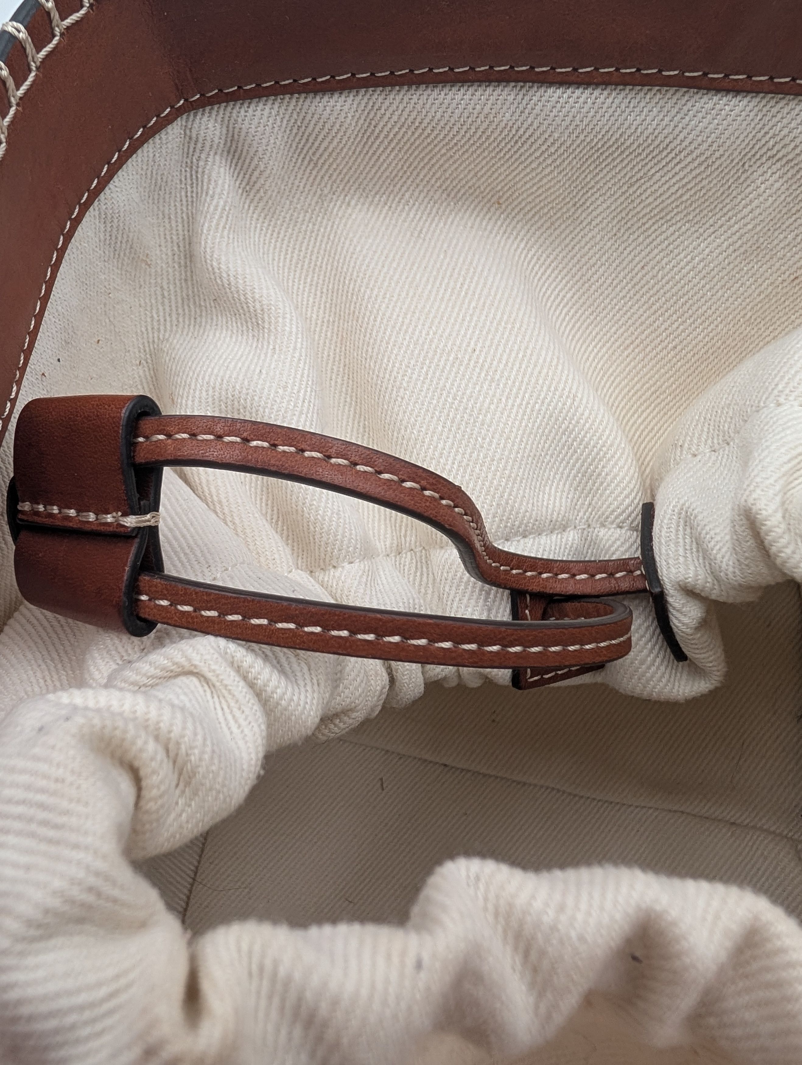 Jacquemus Jacquemus Brown Leather Le Seau Carre Bucket Bag Size ONE SIZE - 8 Thumbnail