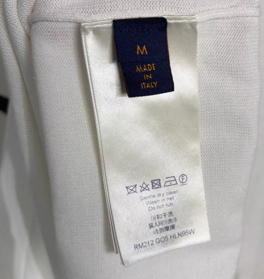 Louis Vuitton Louis Vuitton White knit monogrammed logo short sleeve Size US M / EU 48-50 / 2 - 6 Thumbnail