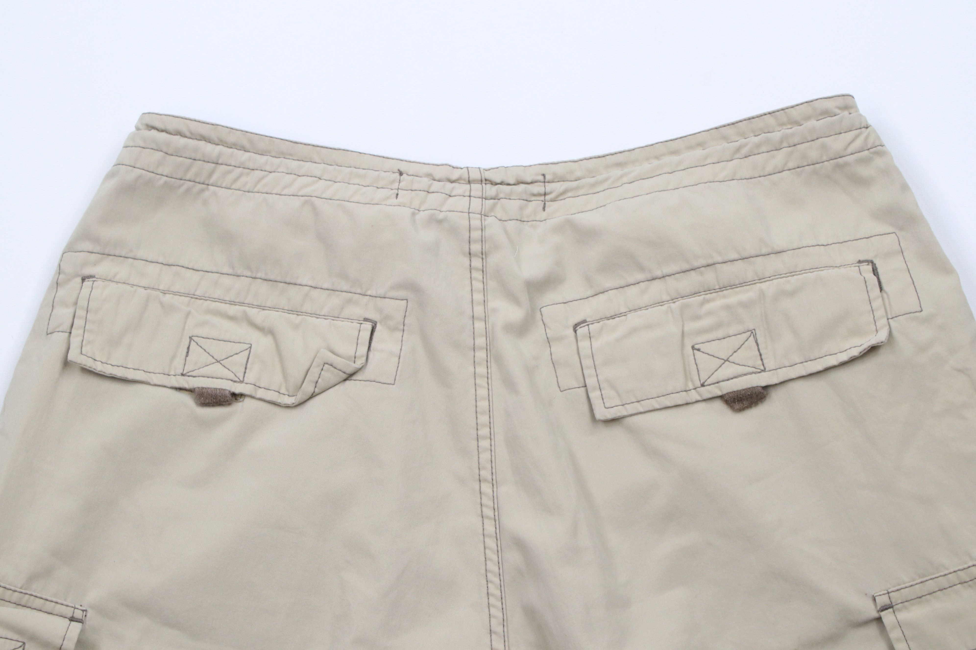 Billabong × Vintage Vintage 90s Y2K Billabong Surfing Baggy Cargo Shorts Beige Size US 32 / EU 48 - 10 Thumbnail