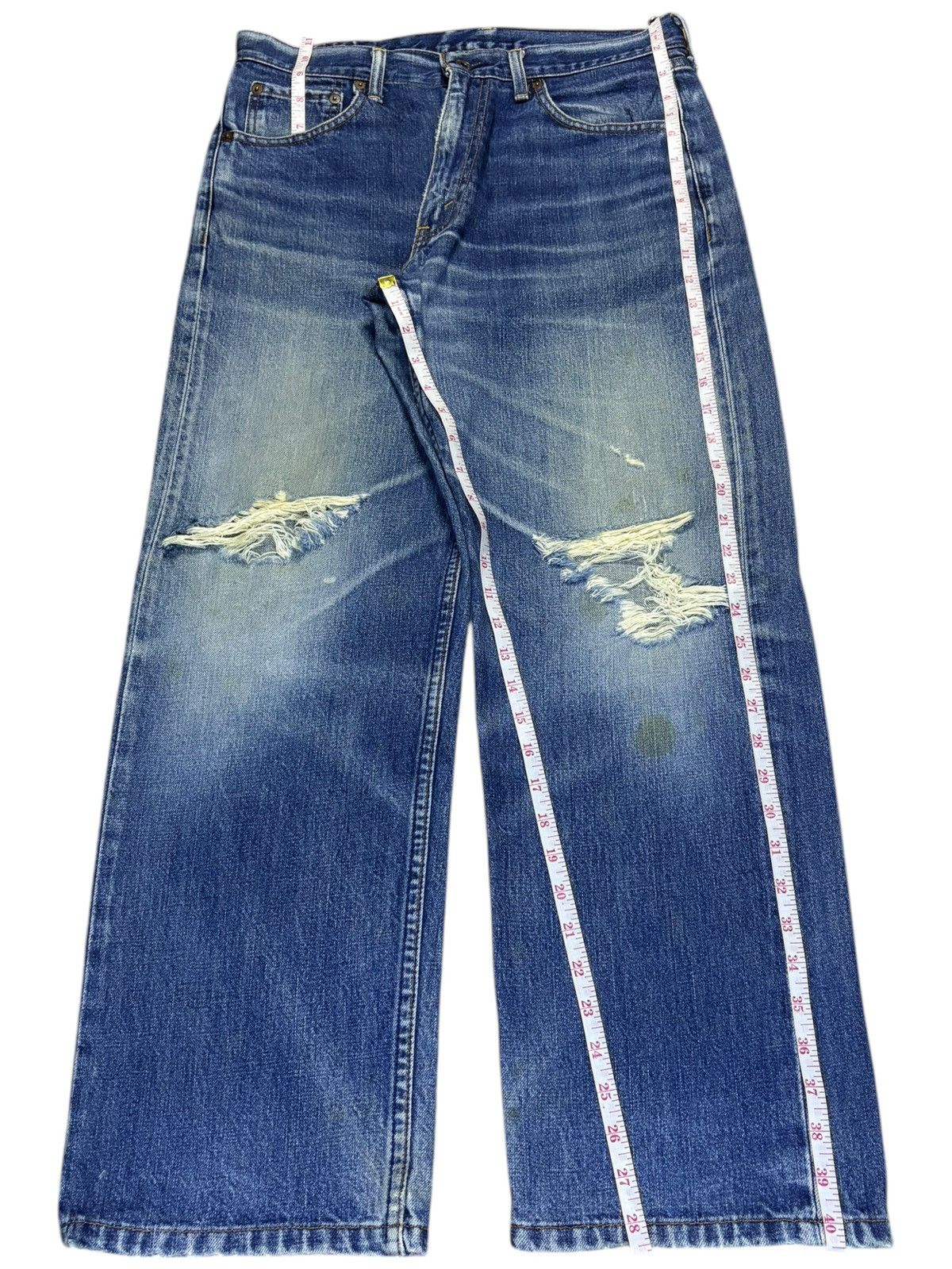 Levi's Vintage 90s Levis 503 Faded Wash Distressed Baggy Jeans Size US 32 / EU 48 - 13 Thumbnail
