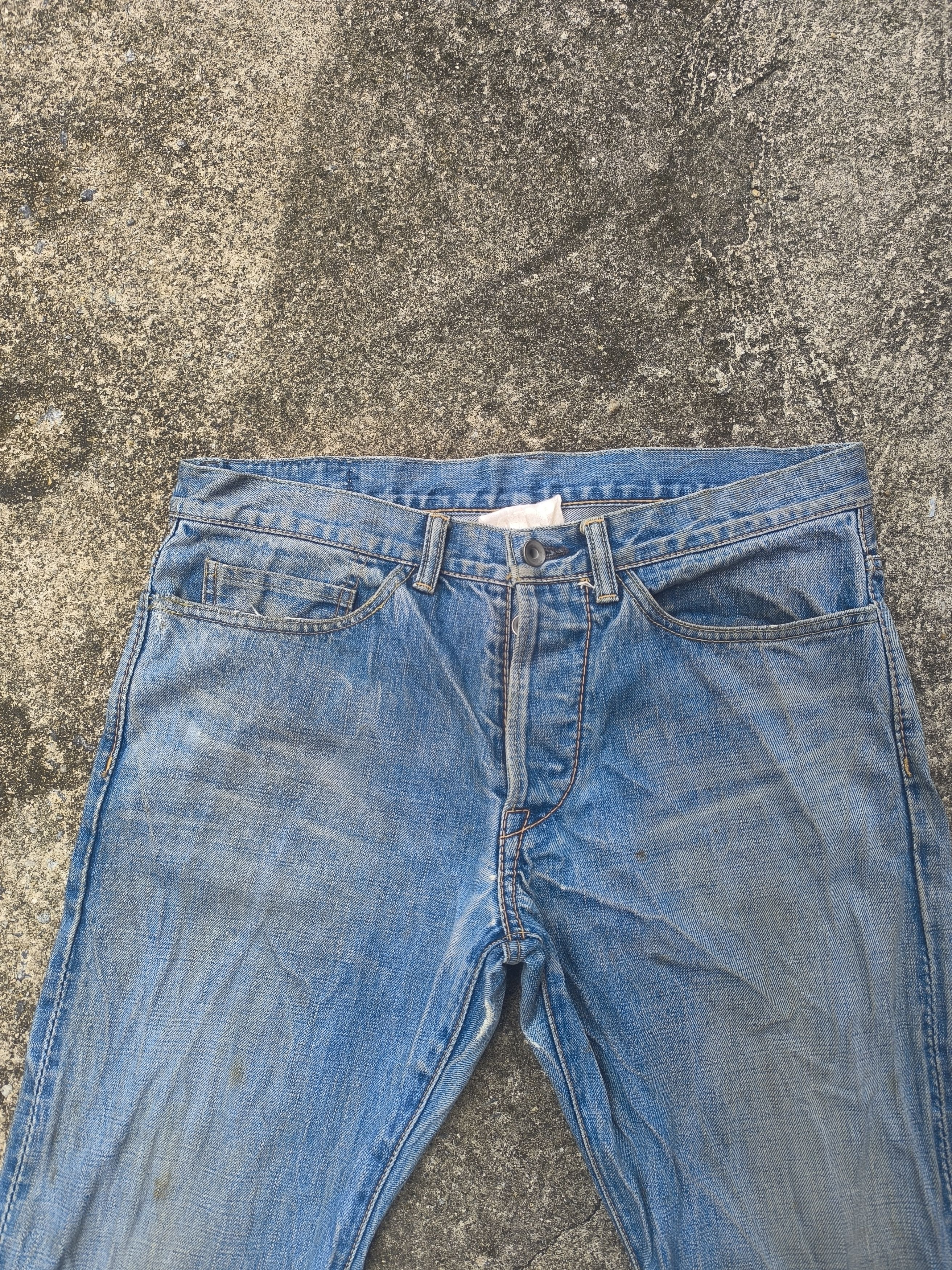 Beams Plus × Japanese Brand DISTRESSED SELVEDGE DENIM BEAMS Size US 34 / EU 50 - 2 Thumbnail