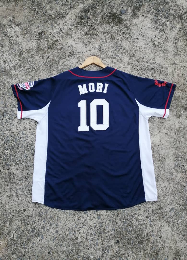 Majestic Saitama Seibu Lions Mori 10 Baseball Jersey Size US XL / EU 56 / 4 - 2 Thumbnail