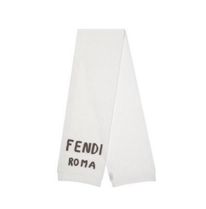 image of Fendi O1Loc1C0124 Scarf In White, Men's