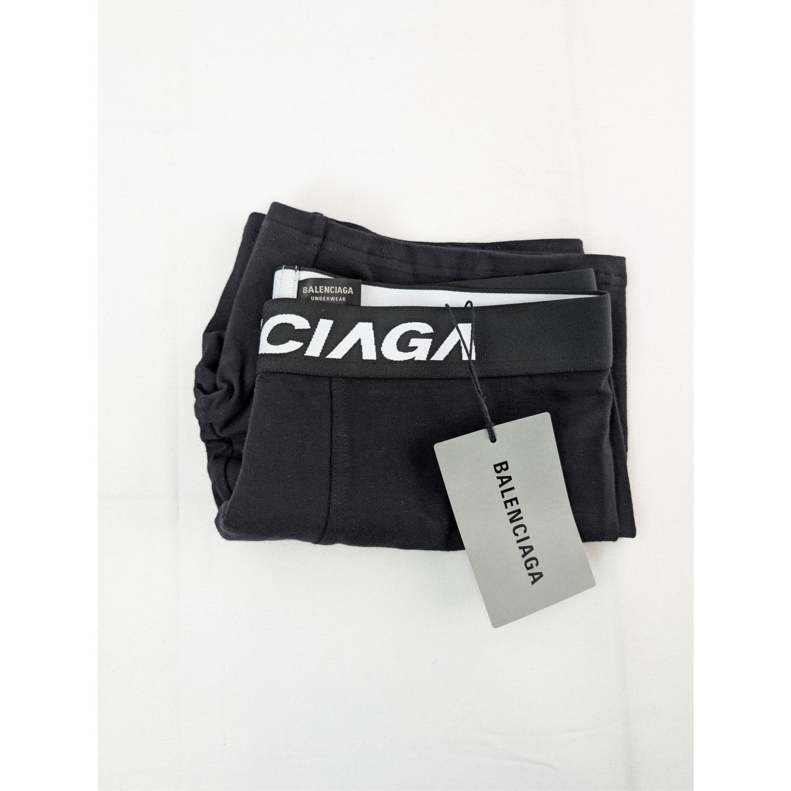Balenciaga o1rshd1 Size: S / Underwear Racer Boxer Brief Short in Black Size US 30 / EU 46 - 14 Thumbnail