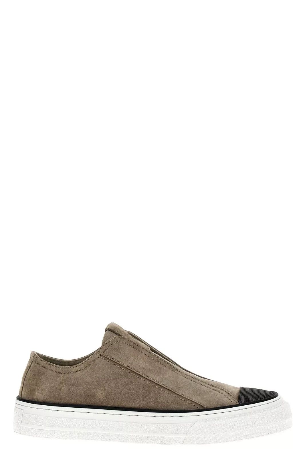 BRUNELLO CUCINELLI Beige Suede Sneakers New Auth