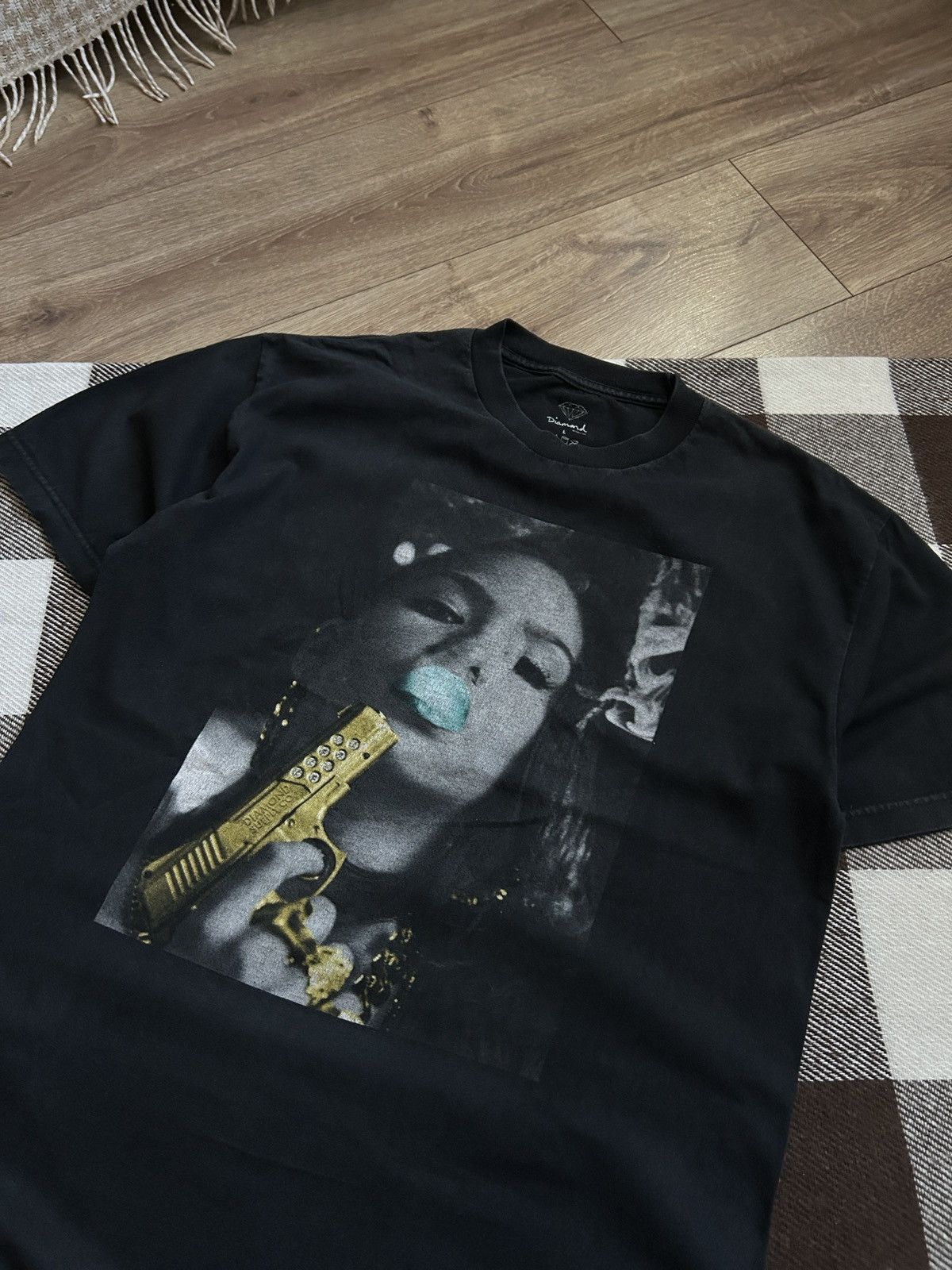 Diamond Supply Co. Vintage Diamond Supply x Cassie co Guns big logo shirt mens Size US L / EU 52-54 / 3 - 3 Thumbnail