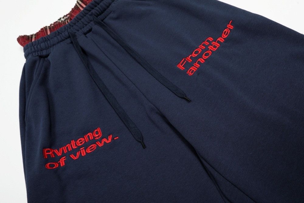 Japanese Brand Men's trendy street fake two-piece plaid straight shorts Size US 32 / EU 48 - 4 Thumbnail