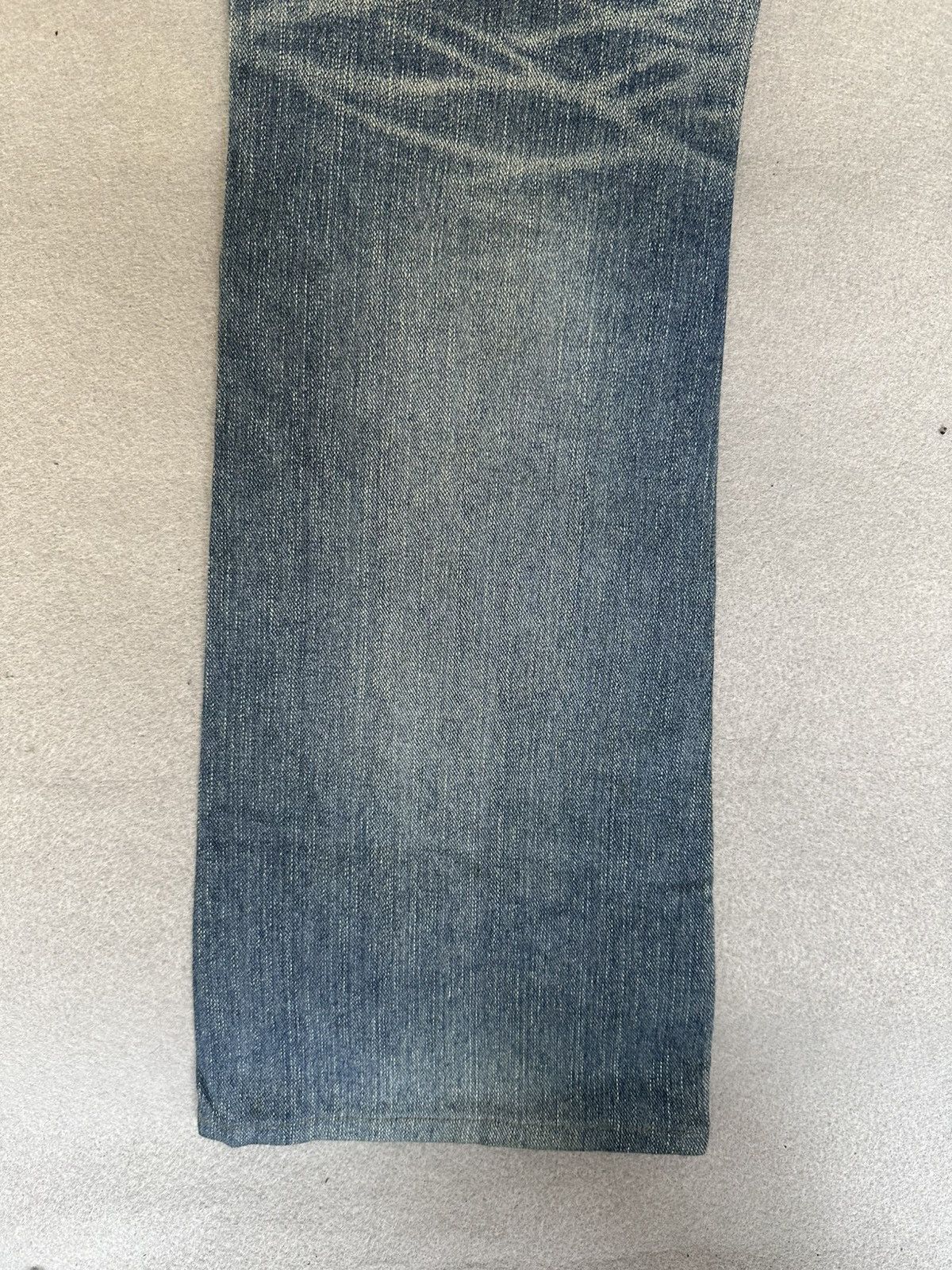 Japanese Brand FLARE Lee Distressed Design Denim Size US 32 / EU 48 - 12 Thumbnail
