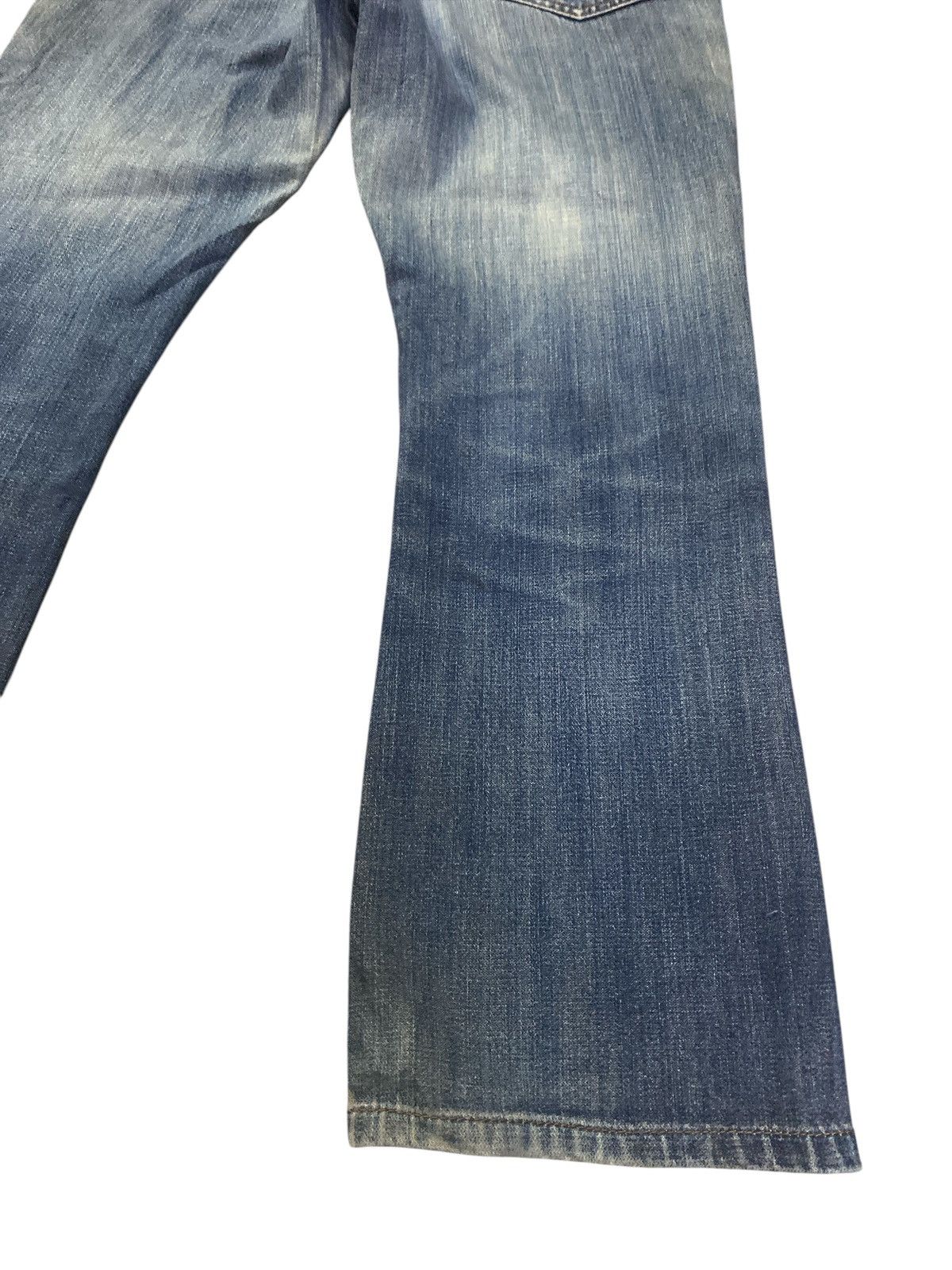 Vintage × Wrangler Wrangler Distressed Flared Denim Size US 31 - 12 Thumbnail