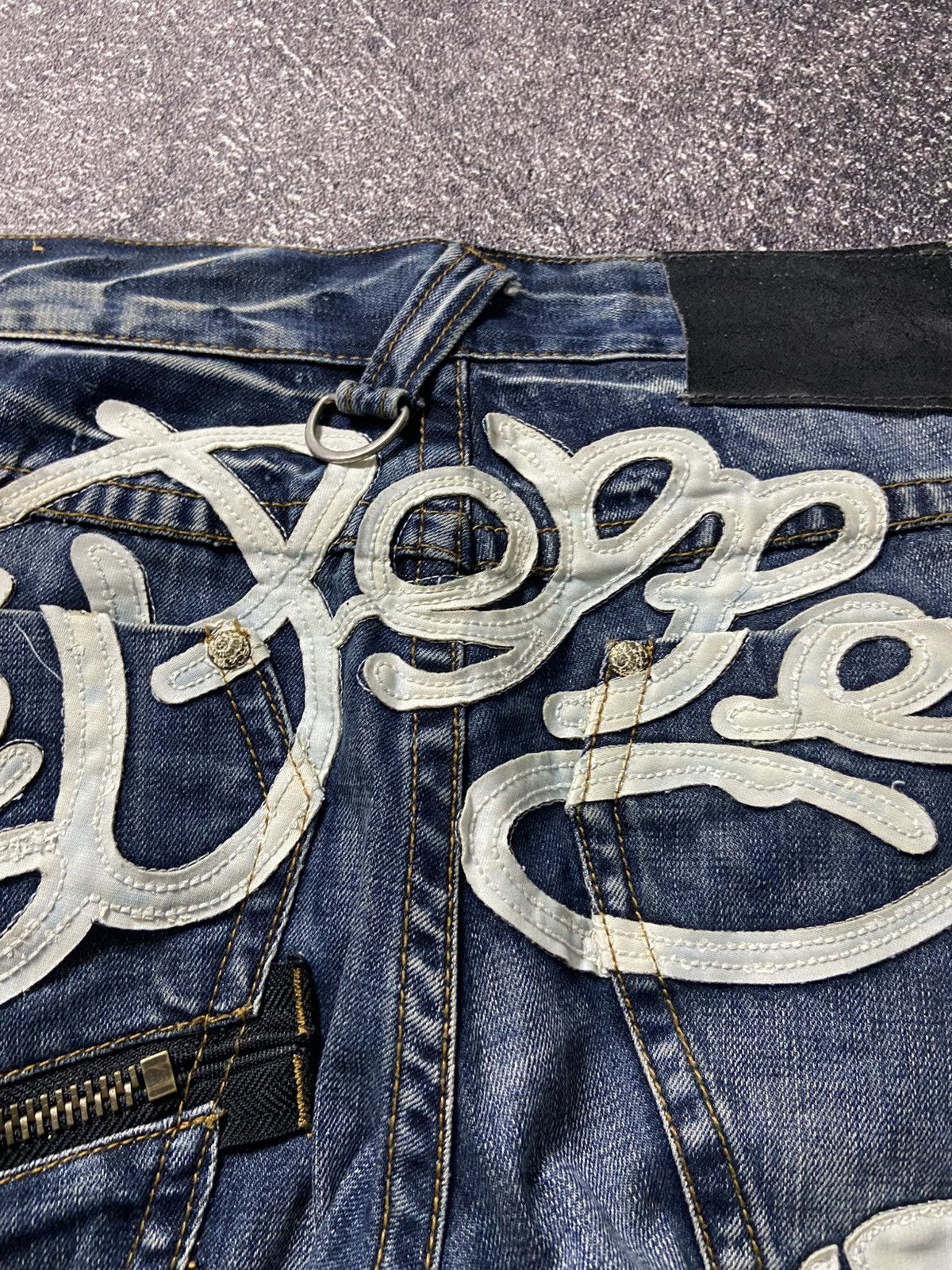 Japanese Brand × Mari's Rock Red pepper skull denim Size US 34 / EU 50 - 14 Thumbnail