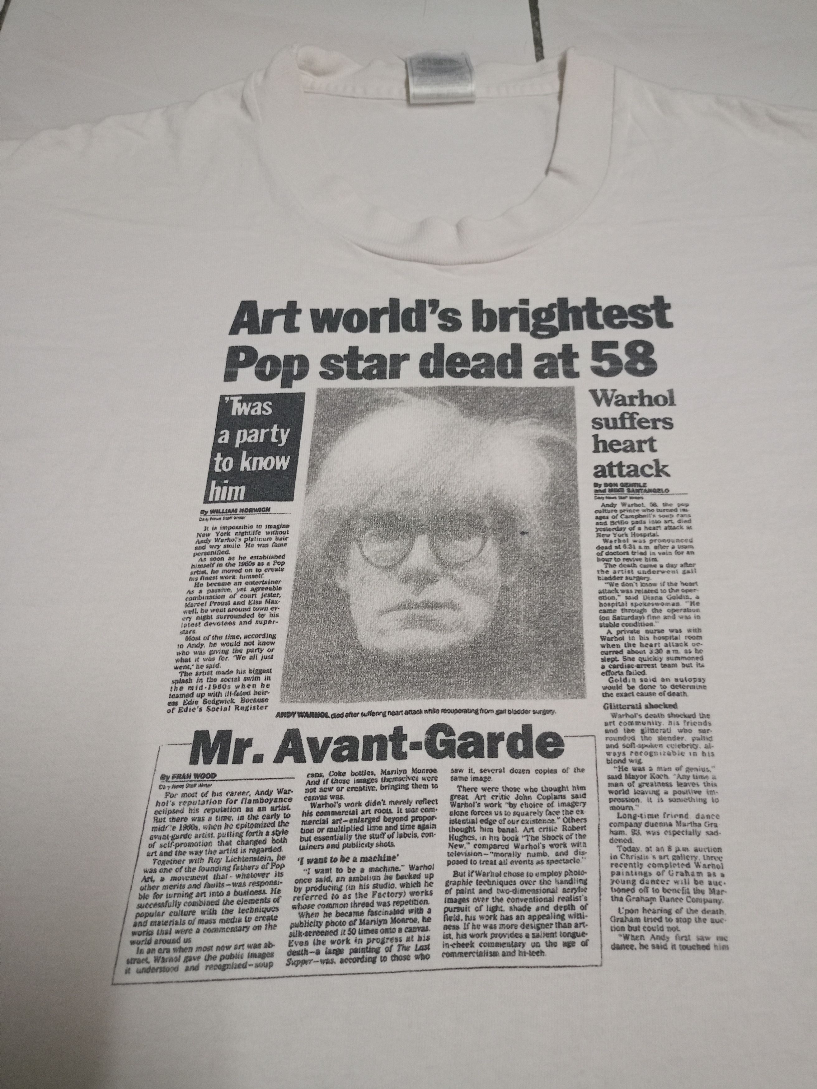 Andy Warhol × Vintage Vintage rare andy Warhol shirt Size US L / EU 52-54 / 3 - 2 Thumbnail