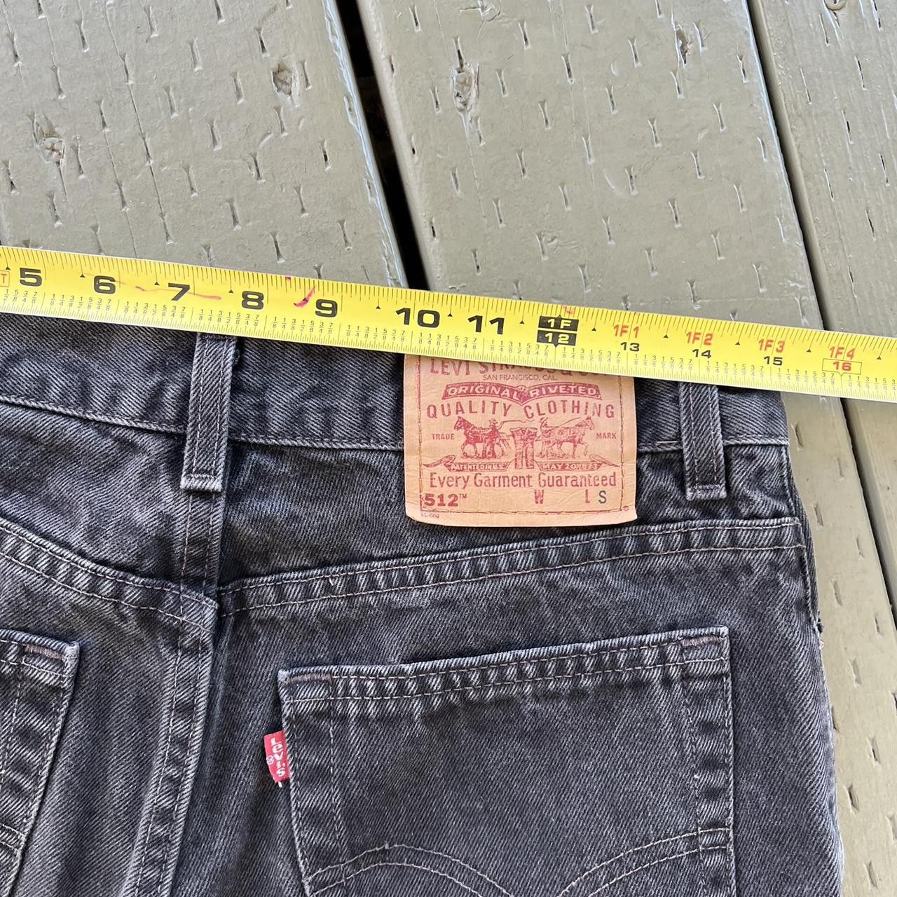 Levi's × Vintage Vintage 90s Levis 512 Black Jeans Size US 30 / EU 46 - 6 Thumbnail