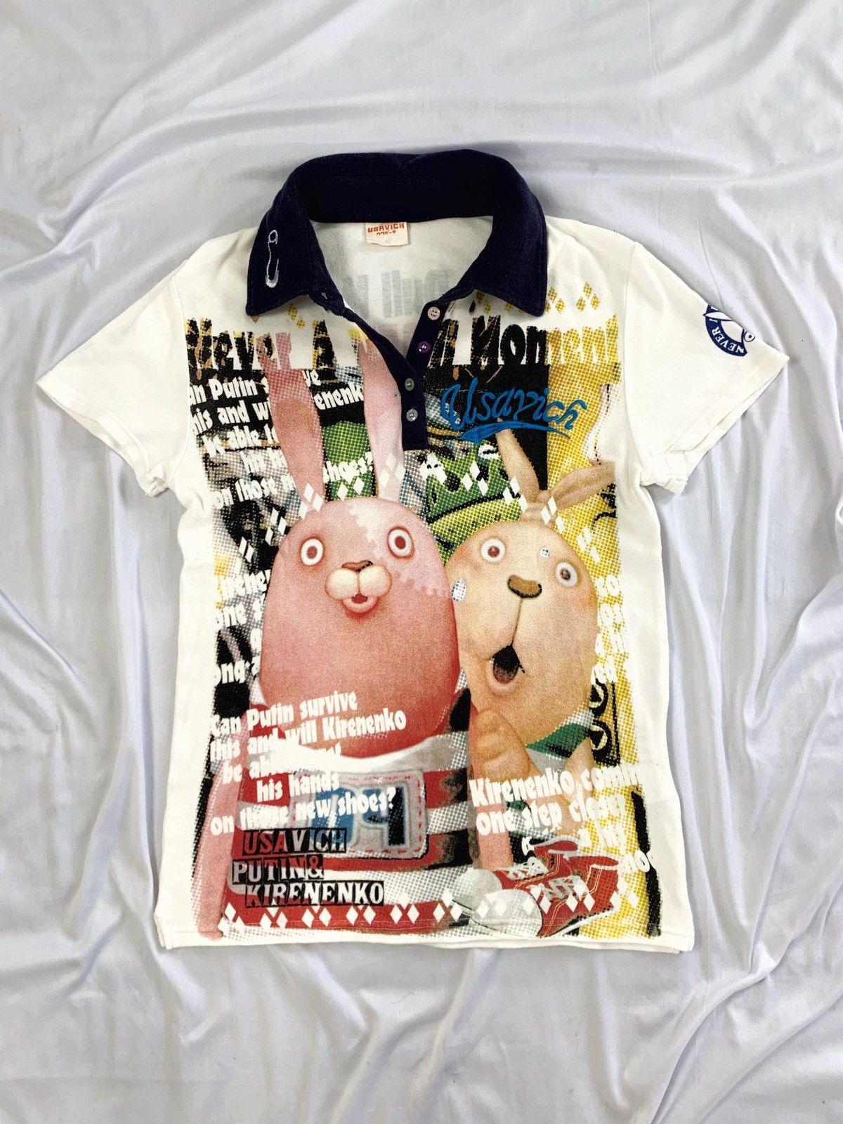 Cartoon Network art usavich polo tshirt Size XS / US 0-2 / IT 36-38 - 3 Thumbnail