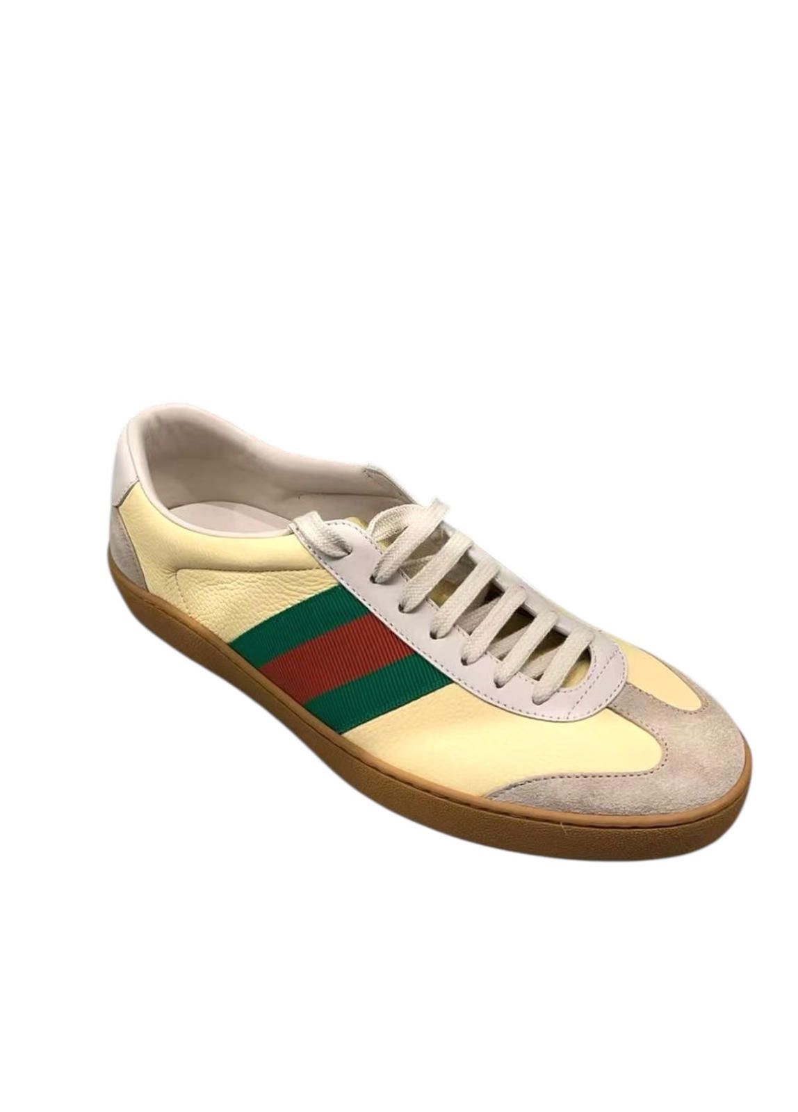 Gucci Gucci Web Leather Sneakers Size US 9 / EU 42 - 2 Thumbnail