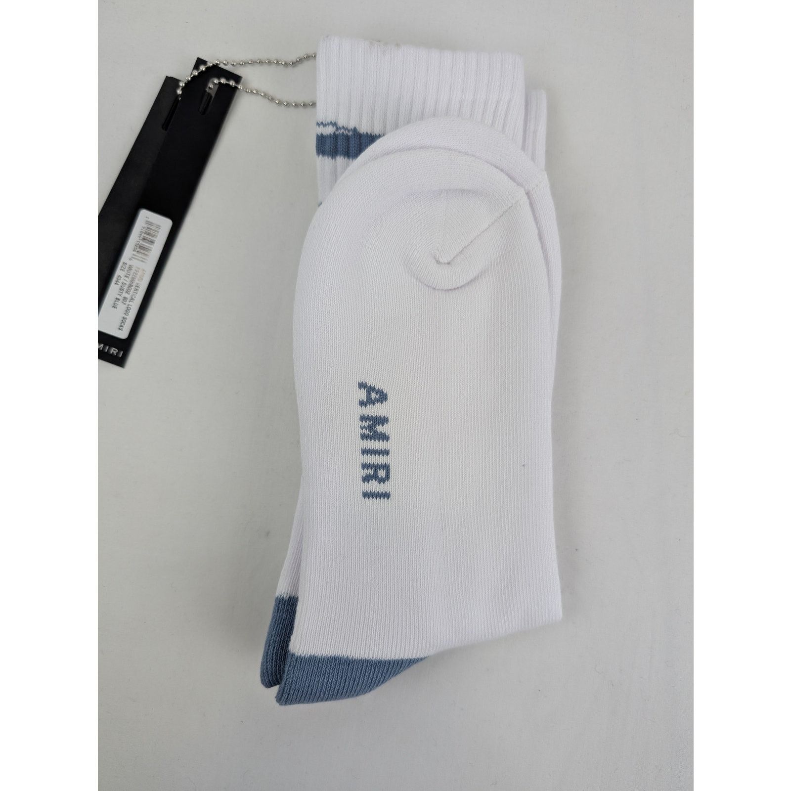 Amiri o1rshd1 Q:3 / Size: 41-42 / Amiri Vertical Logo Socks White Size ONE SIZE - 3 Thumbnail