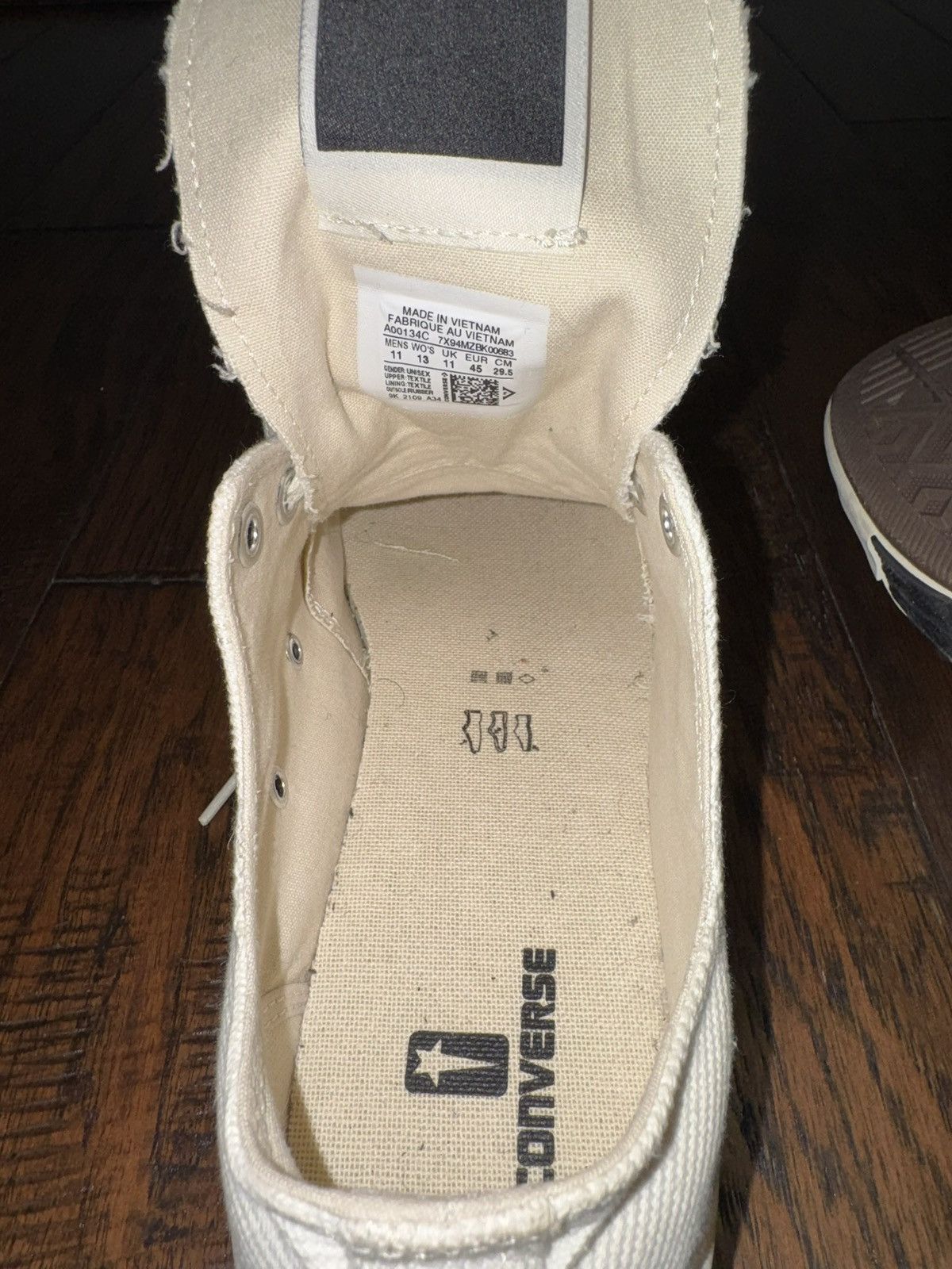 Rick Owens Drkshdw Converse DRKSTR Chuck Taylor All Star 70 OX Size US 11 / EU 44 - 5 Thumbnail