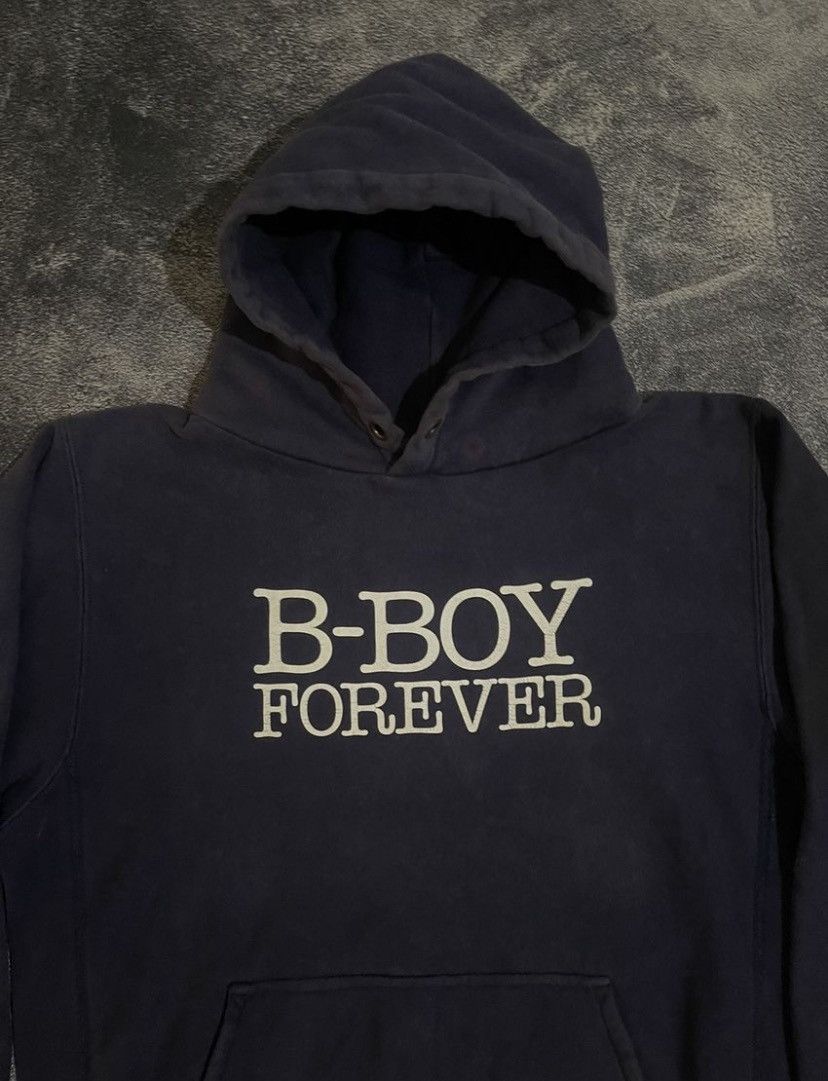Rap Tees Vintage 90s B-Boy Forever Hip Hop Hoodie Baggy Size US L / EU 52-54 / 3 - 3 Thumbnail