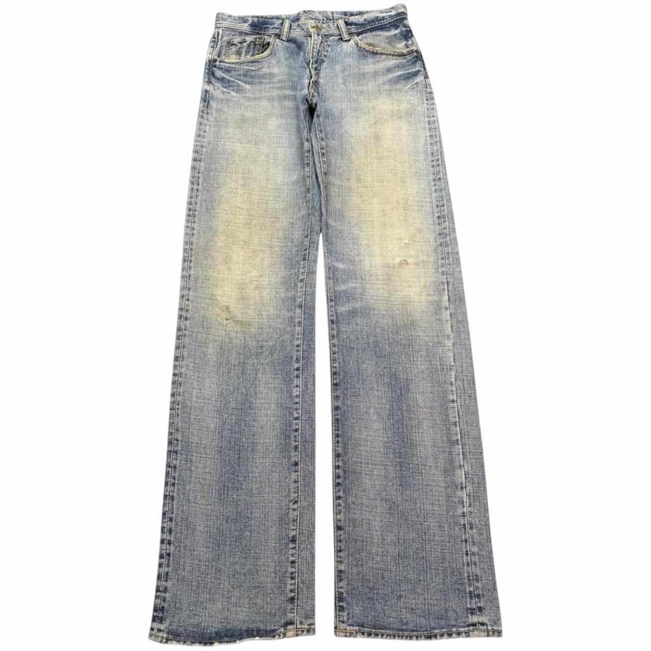 Edwin Vintage 90s Japanese Brand Light Faded Wash Wide Leg Loose Size US 31 - 1 Thumbnail