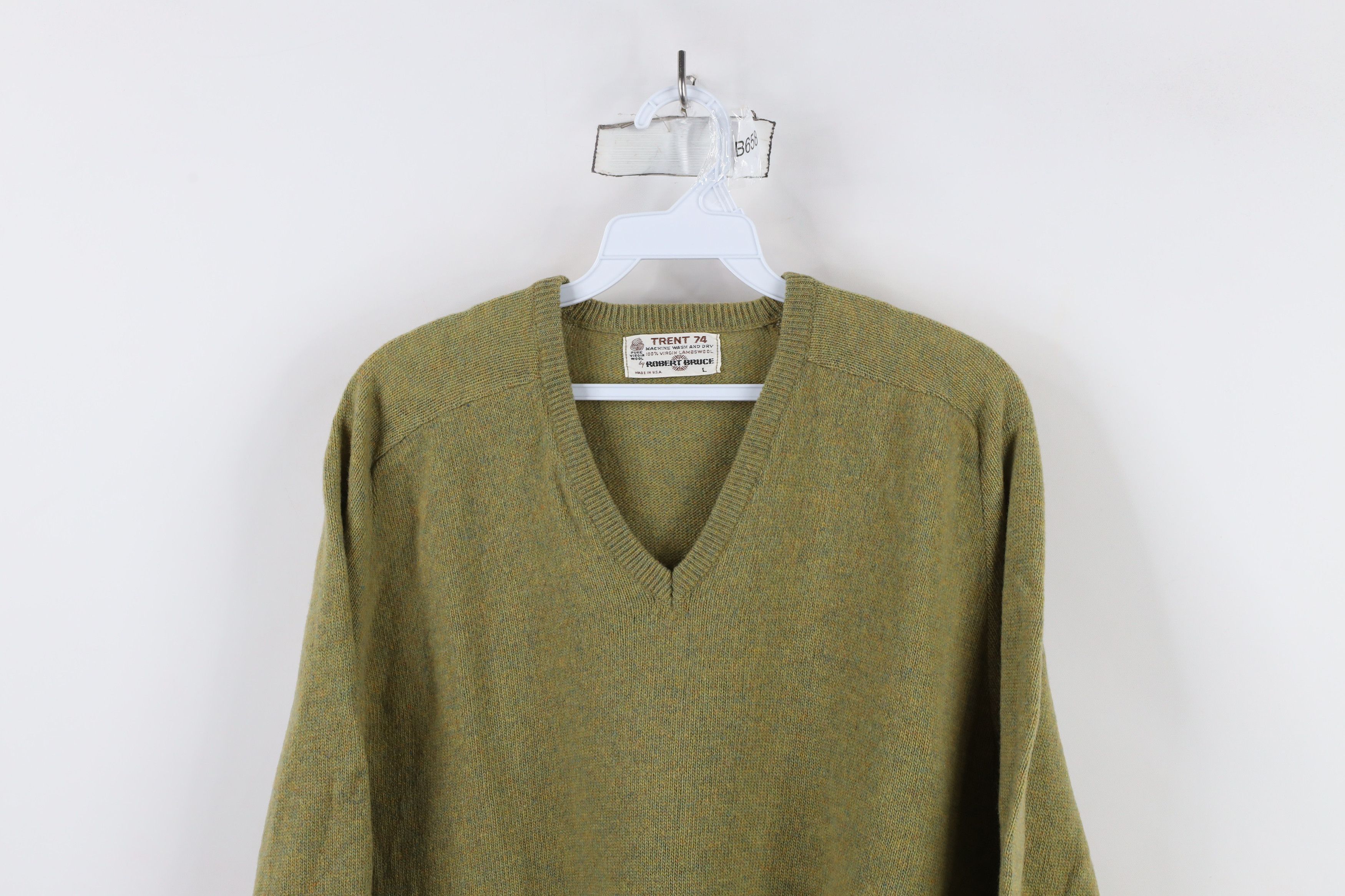 Vintage Vintage 60s Rockabilly Fleck Virgin Lambswool Knit Sweater Size US L / EU 52-54 / 3 - 2 Thumbnail