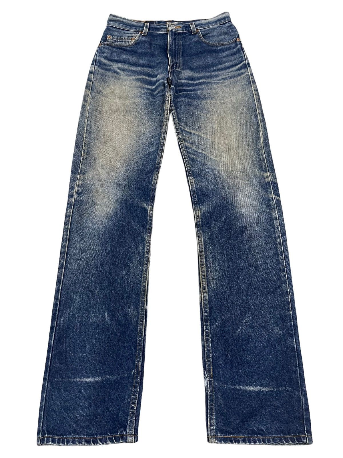 image of Distressed Denim x Levis Vintage 80's Levis 505 Blue Wash Distress Style Jeans, Men's (Size 30)
