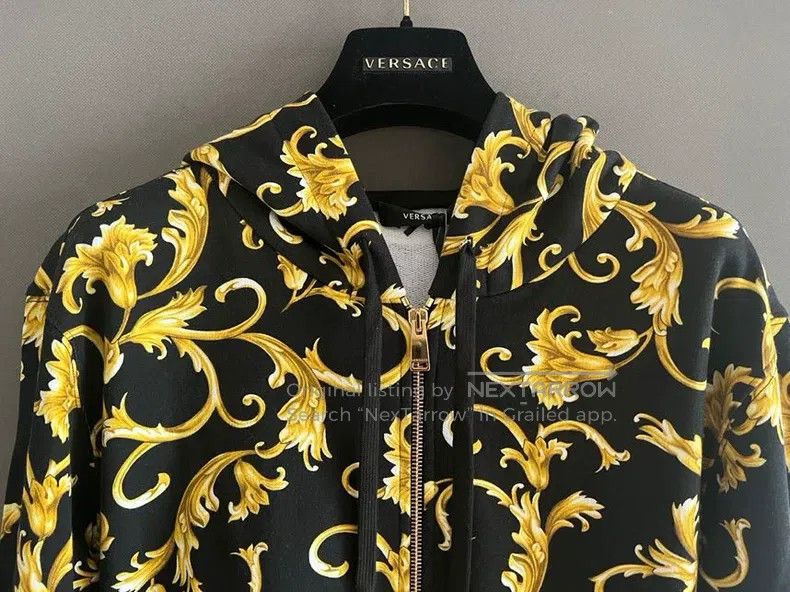 Versace Versace Classic black gold baroque hoodie Size US M / EU 48-50 / 2 - 3 Thumbnail