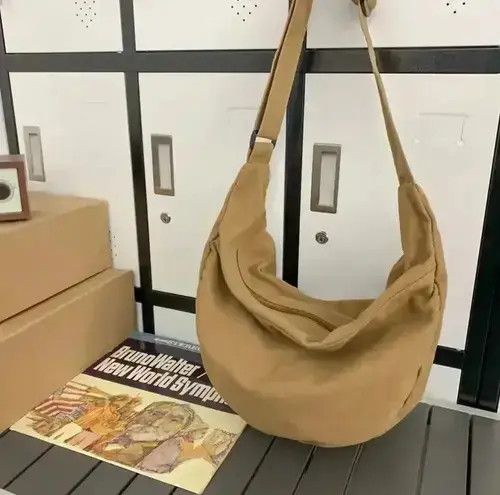 Vintage Sling Crossbody Bag in Beige, Men's