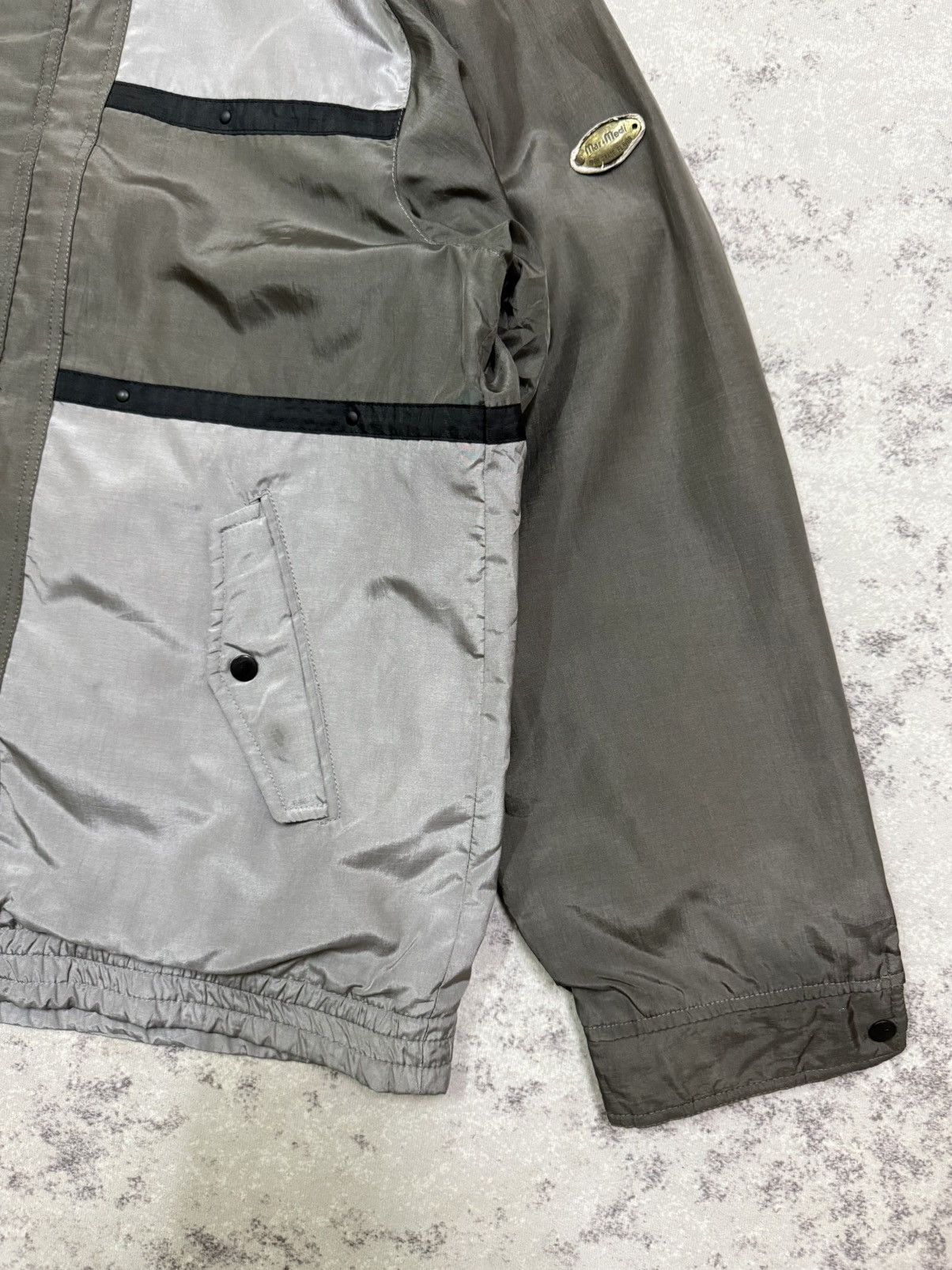 Full Count & Co. Full count by Mar-Medi grey and silver paneled nylon jacket Size US M / EU 48-50 / 2 - 5 Thumbnail