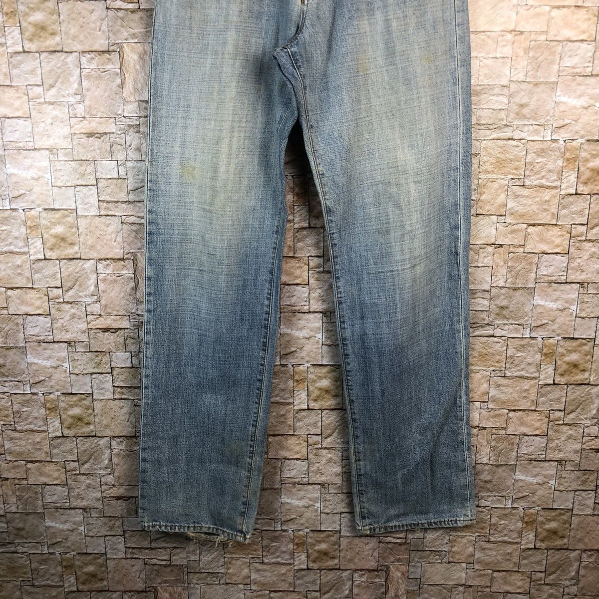 Japanese Brand Uniqlo japan vintage faded Blue Denim Pants #A955 Size US 30 / EU 46 - 3 Thumbnail