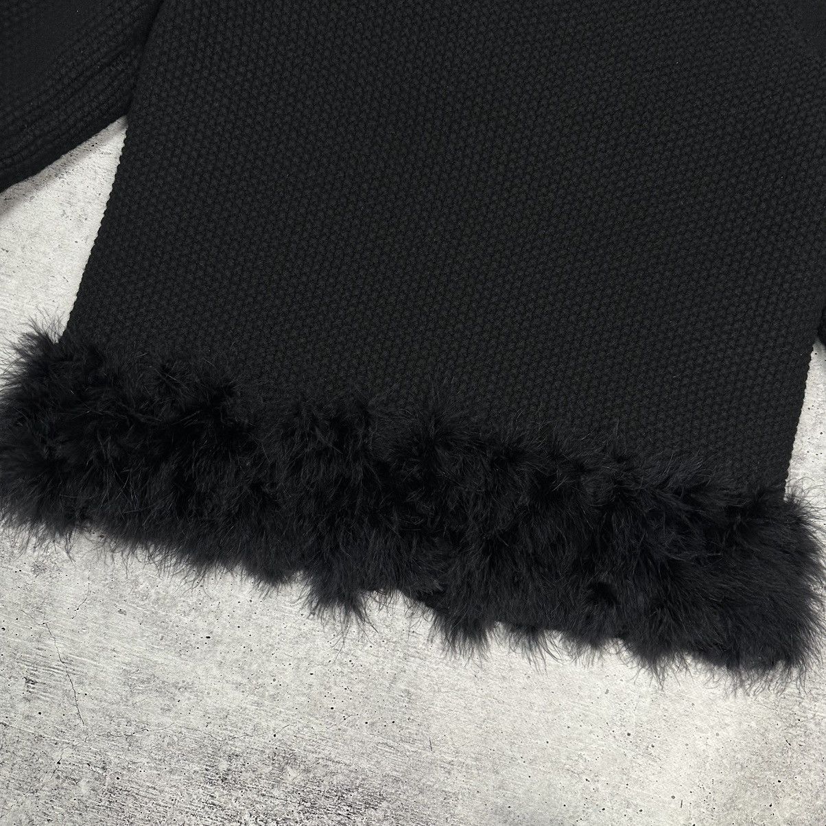 Designer × Herno HERNO Knitted Wool Down Jacket Feathers The Cuff Black Size M / US 6-8 / IT 42-44 - 13 Thumbnail