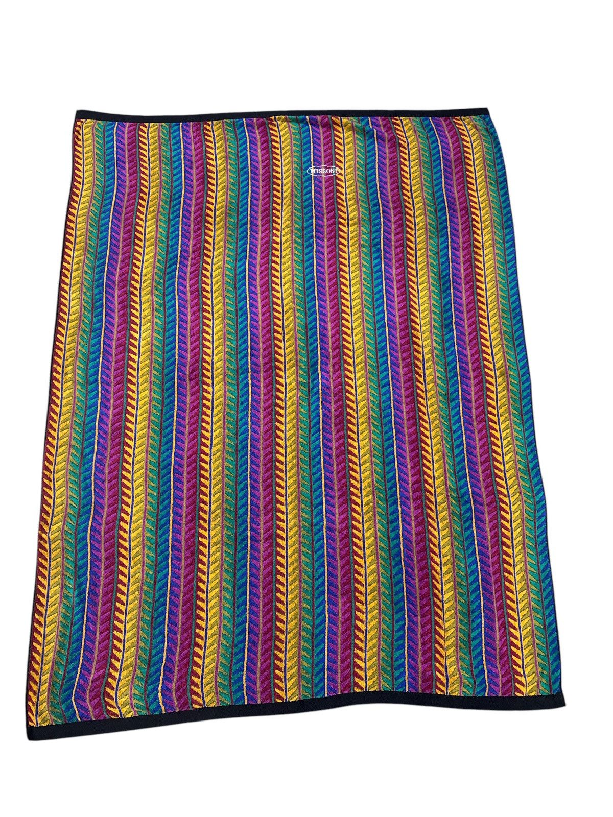 Missoni MISSONI MULTICOLORS HERRING BONES PATTERN BLANKET Size ONE SIZE - 2 Thumbnail