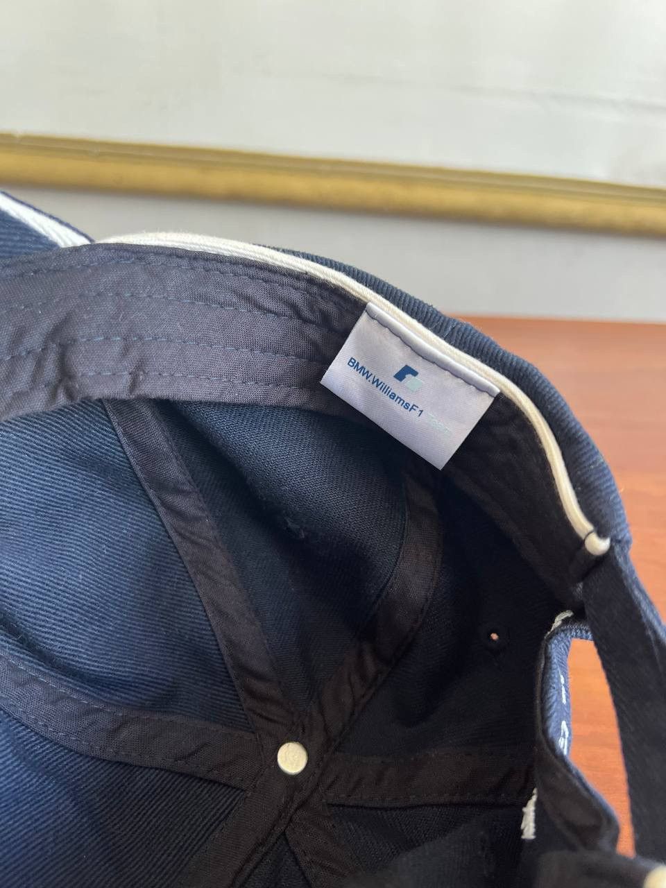 Formula 1 BMW WILLIAMS F1 TEAM MARC GENE RARE COMPAQ RACING CAP NAVY Size 36 - 6 Thumbnail