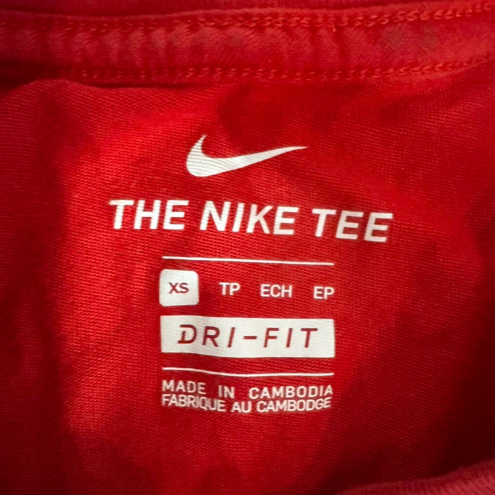 Nike Nike Red & Black Streetwear T-Shirt Men's XS Size US XS / EU 42 / 0 - 2 Thumbnail