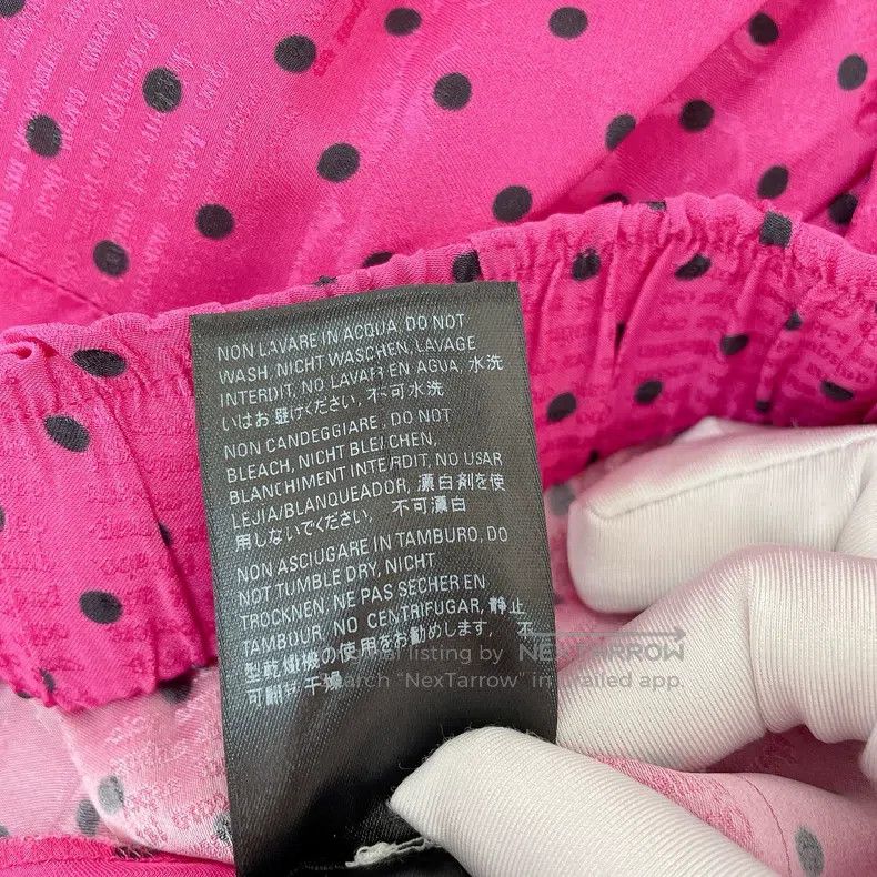 Balenciaga Balenciaga Pink Irregular Hem Skirt Size 37" - 8 Thumbnail