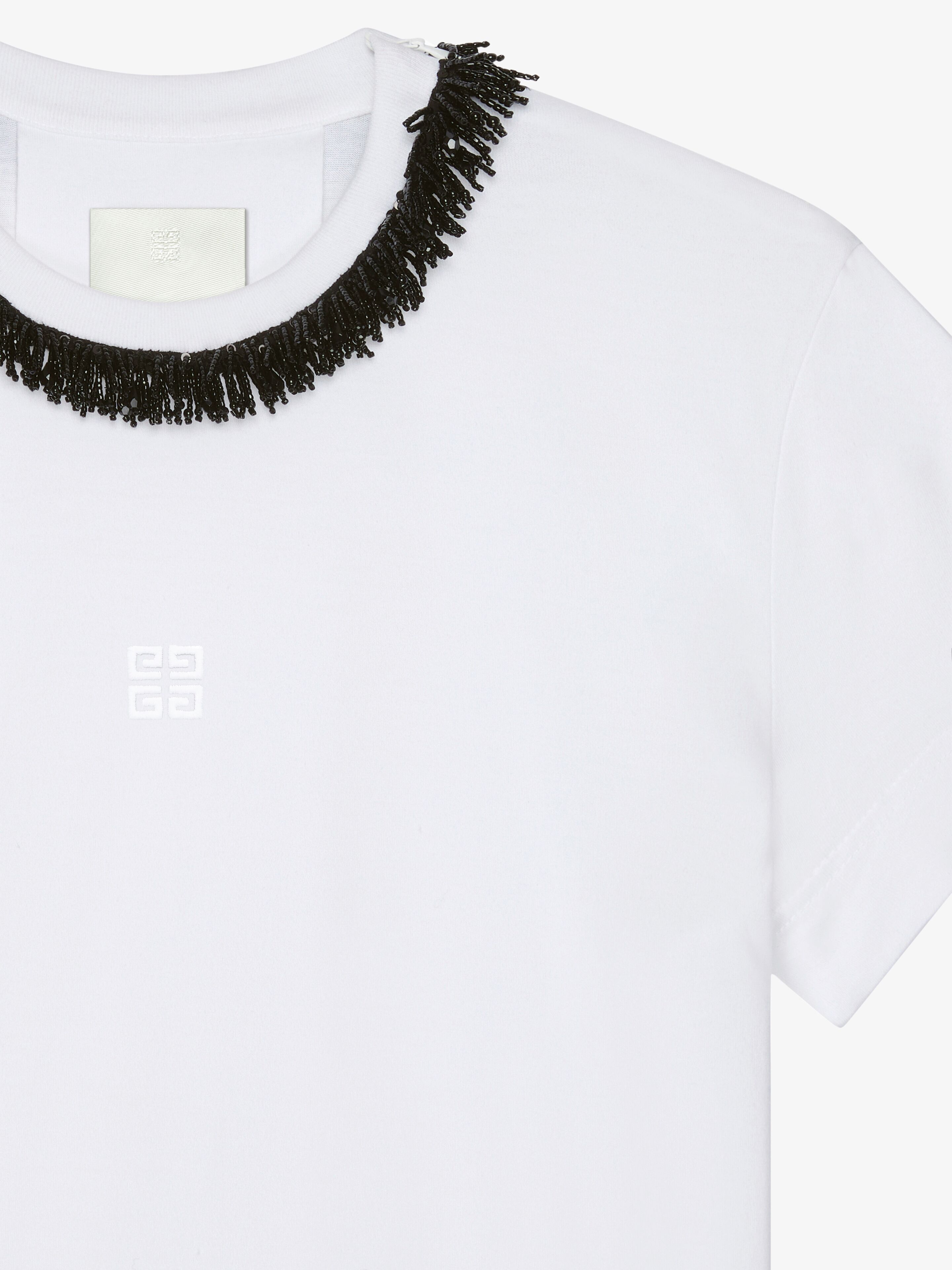 Givenchy o1srvl11e0725 Slim Fit T-Shirt in White Size XL / US 12-14 / IT 48-50 - 2 Thumbnail