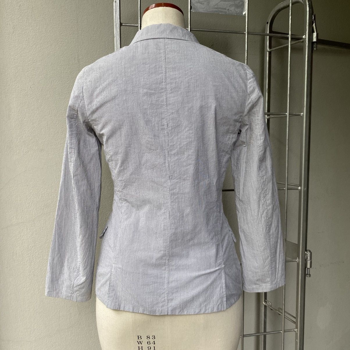 Jil Sander JIL SANDER Light Gray Blazer with Two Buttons Size M / US 6-8 / IT 42-44 - 8 Thumbnail