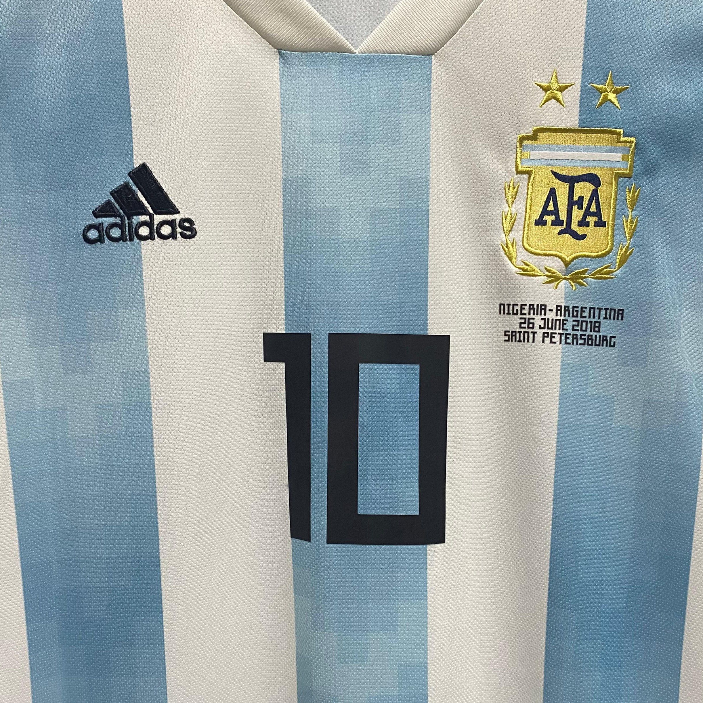 Adidas Argentina World Cup 2018 Home Jersey Lionel Messi Size US M / EU 48-50 / 2 - 3 Thumbnail