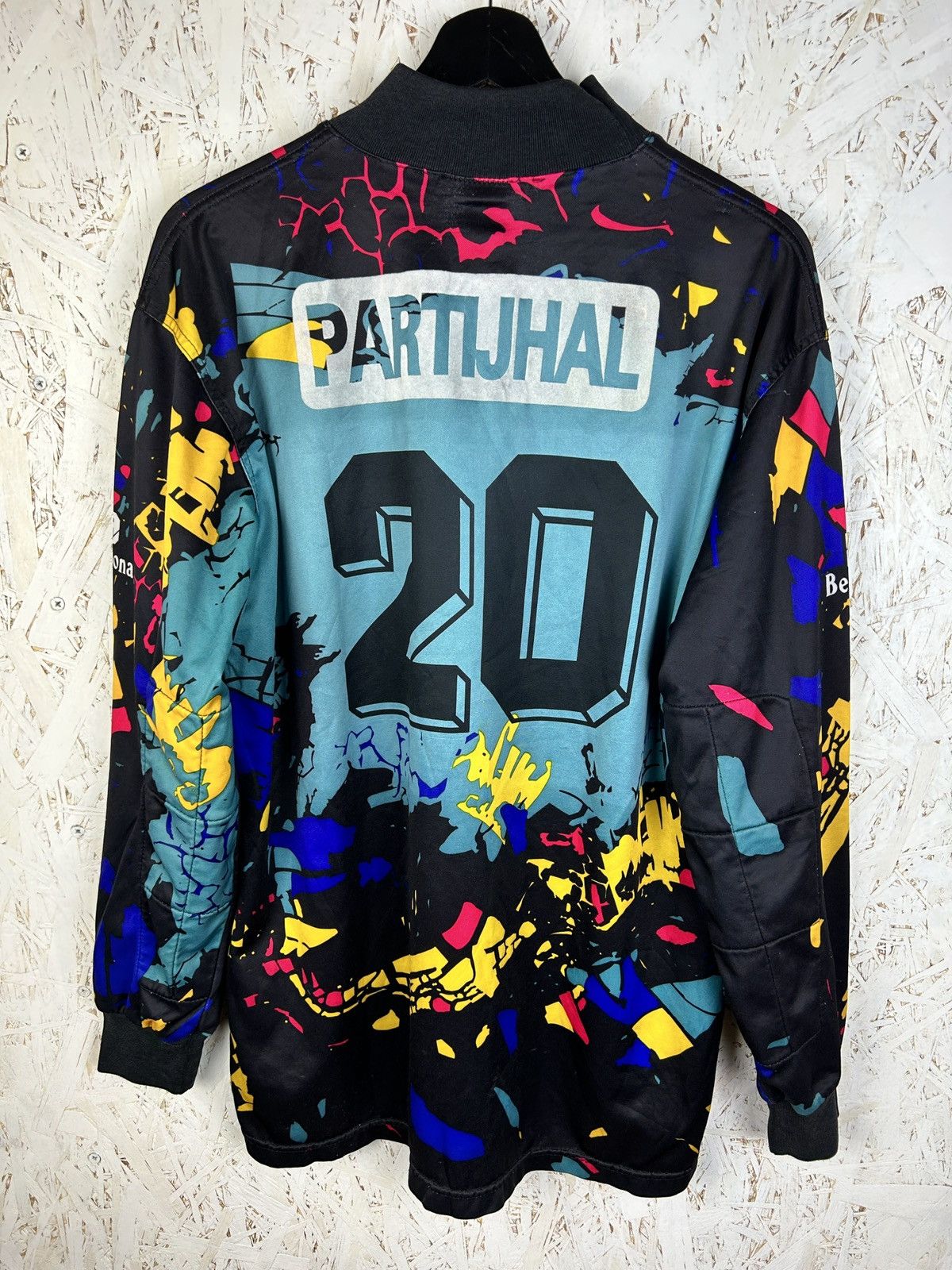 Vintage 90s Beltona Eendracht Aalst Match Worn/Issue #20 GK Jersey Size US M / EU 48-50 / 2 - 8 Thumbnail