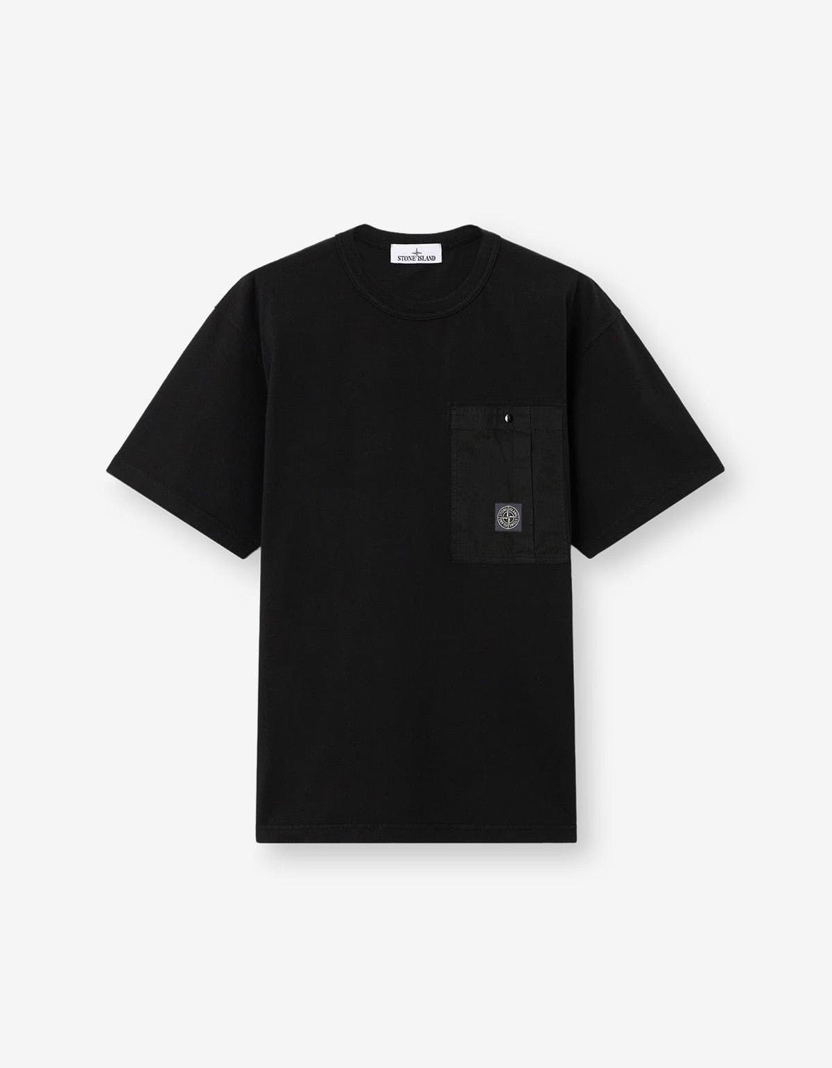 Stone Island Stone Island Black Ripstop Chest Pocket T-Shirt Size US XL / EU 56 / 4 - 1 Thumbnail
