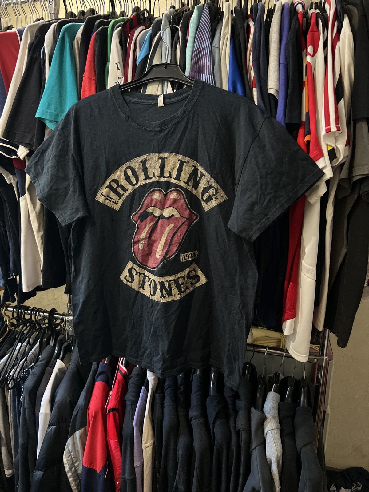 Band Tees 2017/2018 VINTAGE THE ROLLING STONES LIPS GRAPHIC TOUR TEE Size US L / EU 52-54 / 3 - 2 Thumbnail