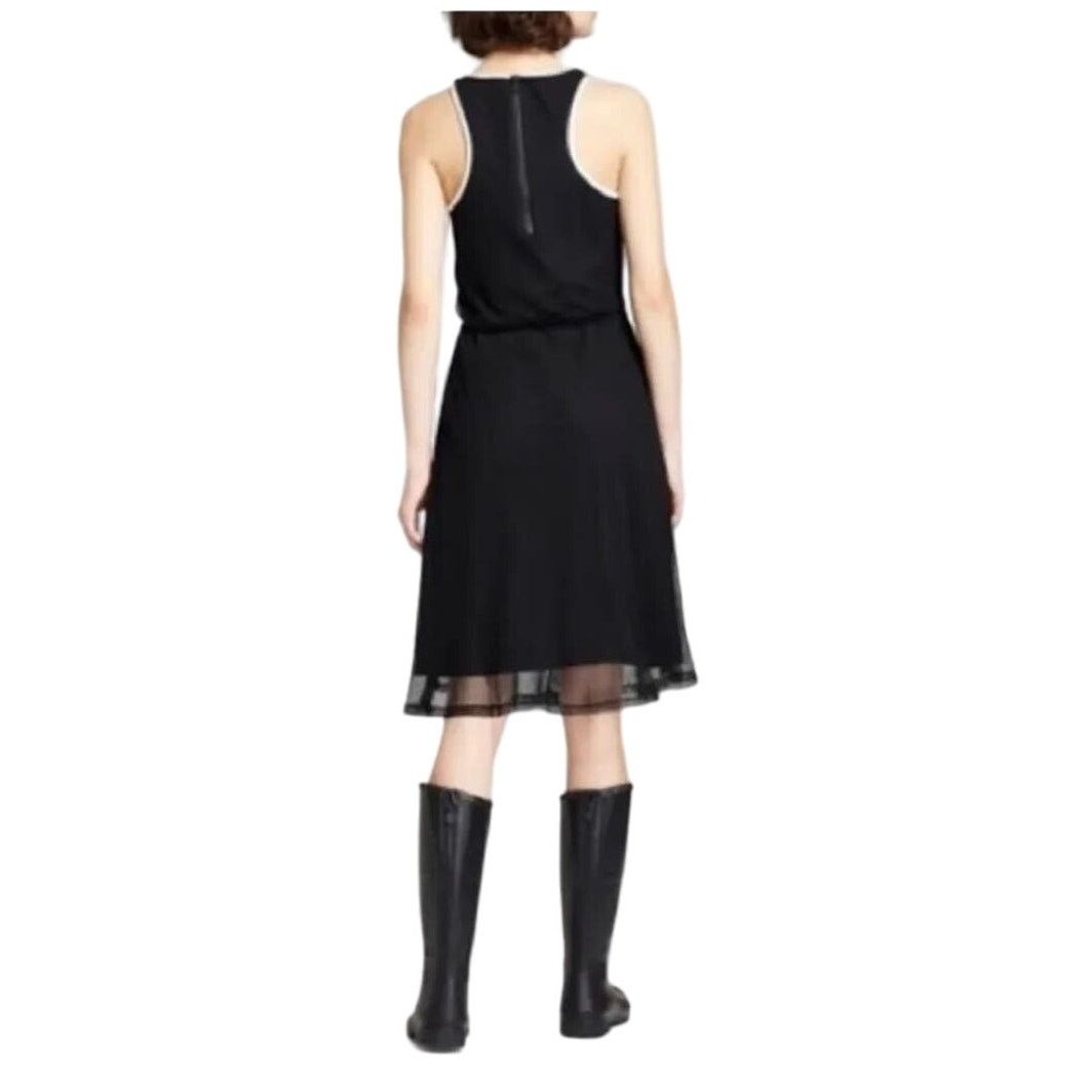 Hunter Hunter Target Black Dress Sleeveless Mesh Drawstring Belt Size M / US 6-8 / IT 42-44 - 7 Thumbnail