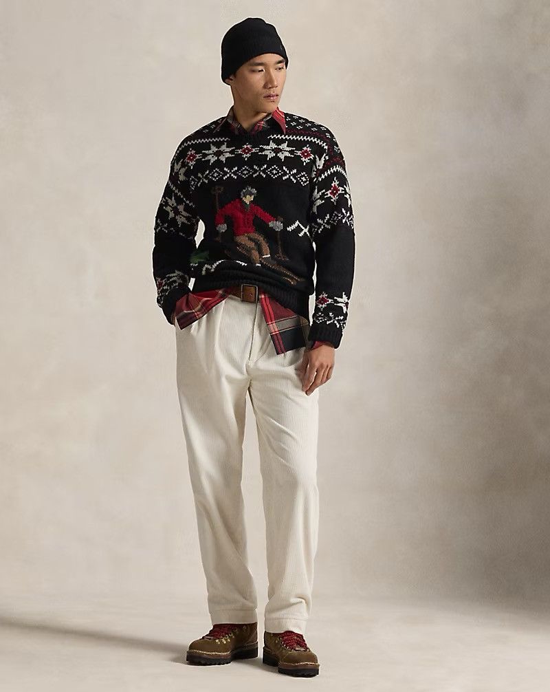 Polo Ralph Lauren Polo Ralph Lauren Wool Skier-Graphic Sweater Black Combo RL Size US L / EU 52-54 / 3 - 1 Thumbnail