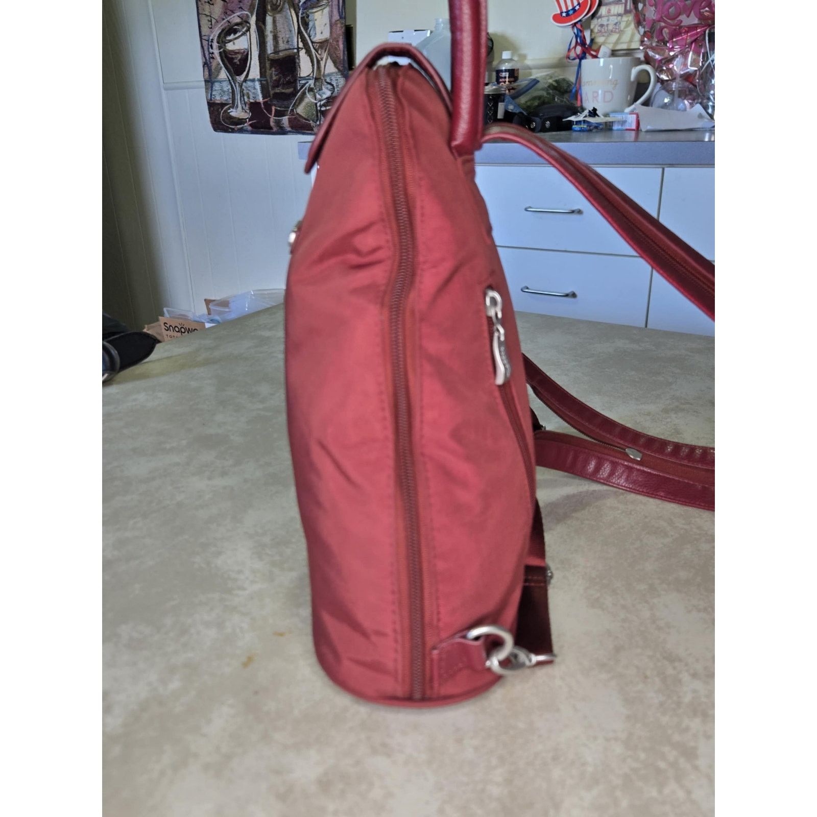 Other Baggalini Metro Backpack burgandy excellent condition Size ONE SIZE - 5 Thumbnail