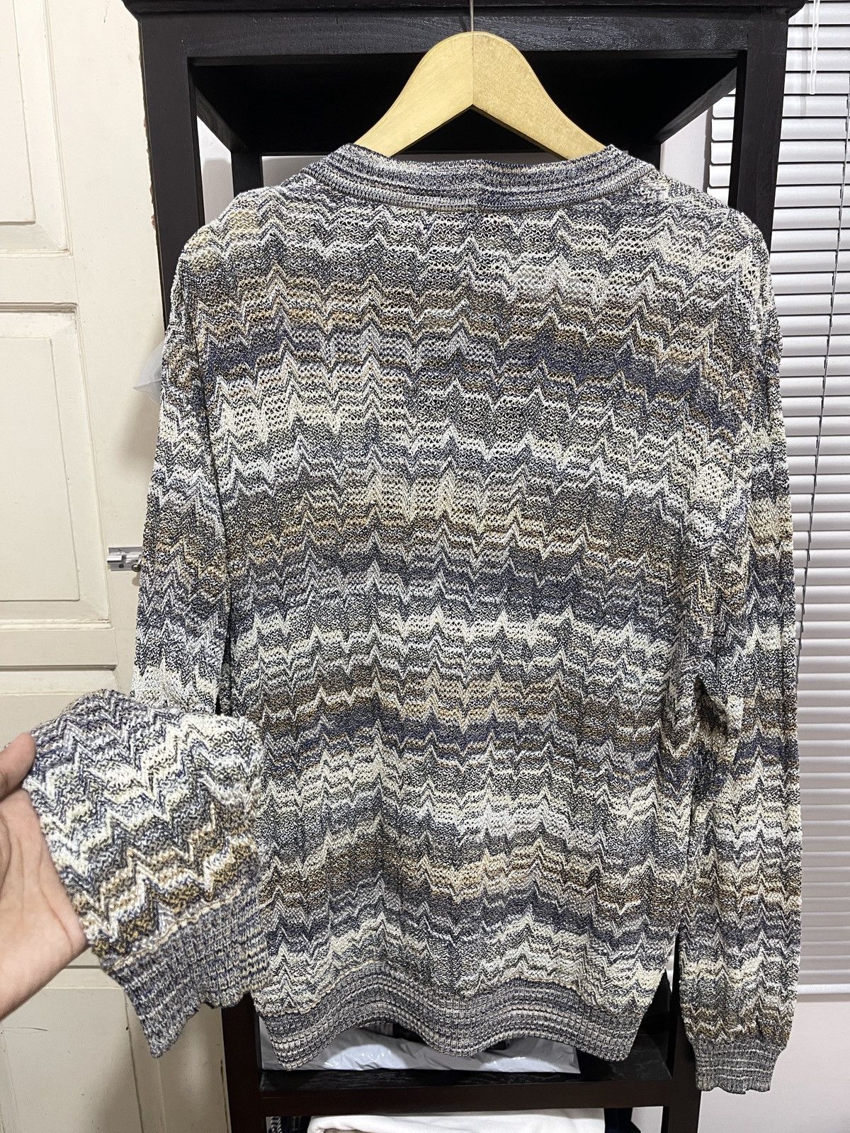 Missoni Missoni Cardigan Knit Zigzag patern Size US L / EU 52-54 / 3 - 3 Thumbnail