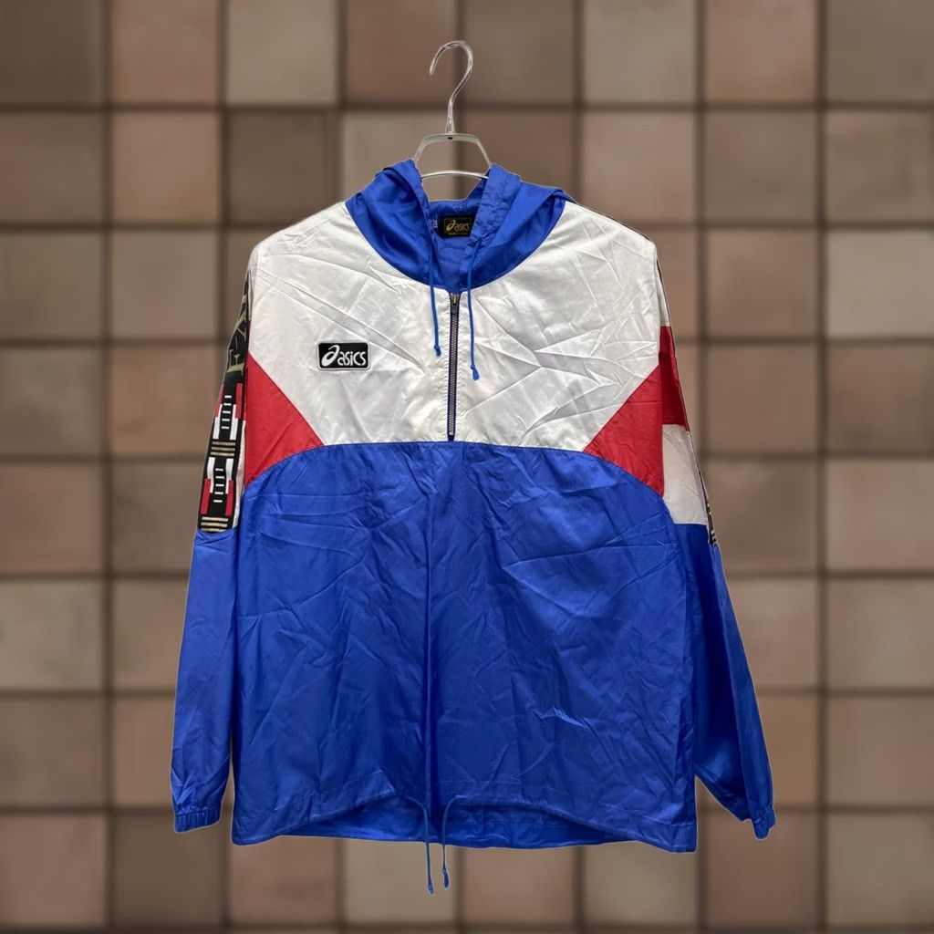 Asics asics Hoodie Men M Blue x white Size M Pullover Size US M / EU 48-50 / 2 - 1 Thumbnail