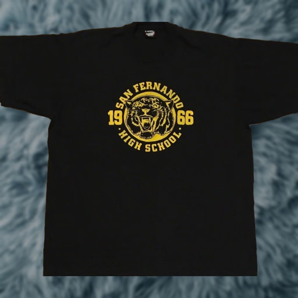 VINTAGE San Fernando High School Faded Shirt XL Black Single Stitch T-Shirt Men Graphic Tee 80s 90s Grunge Tropics?