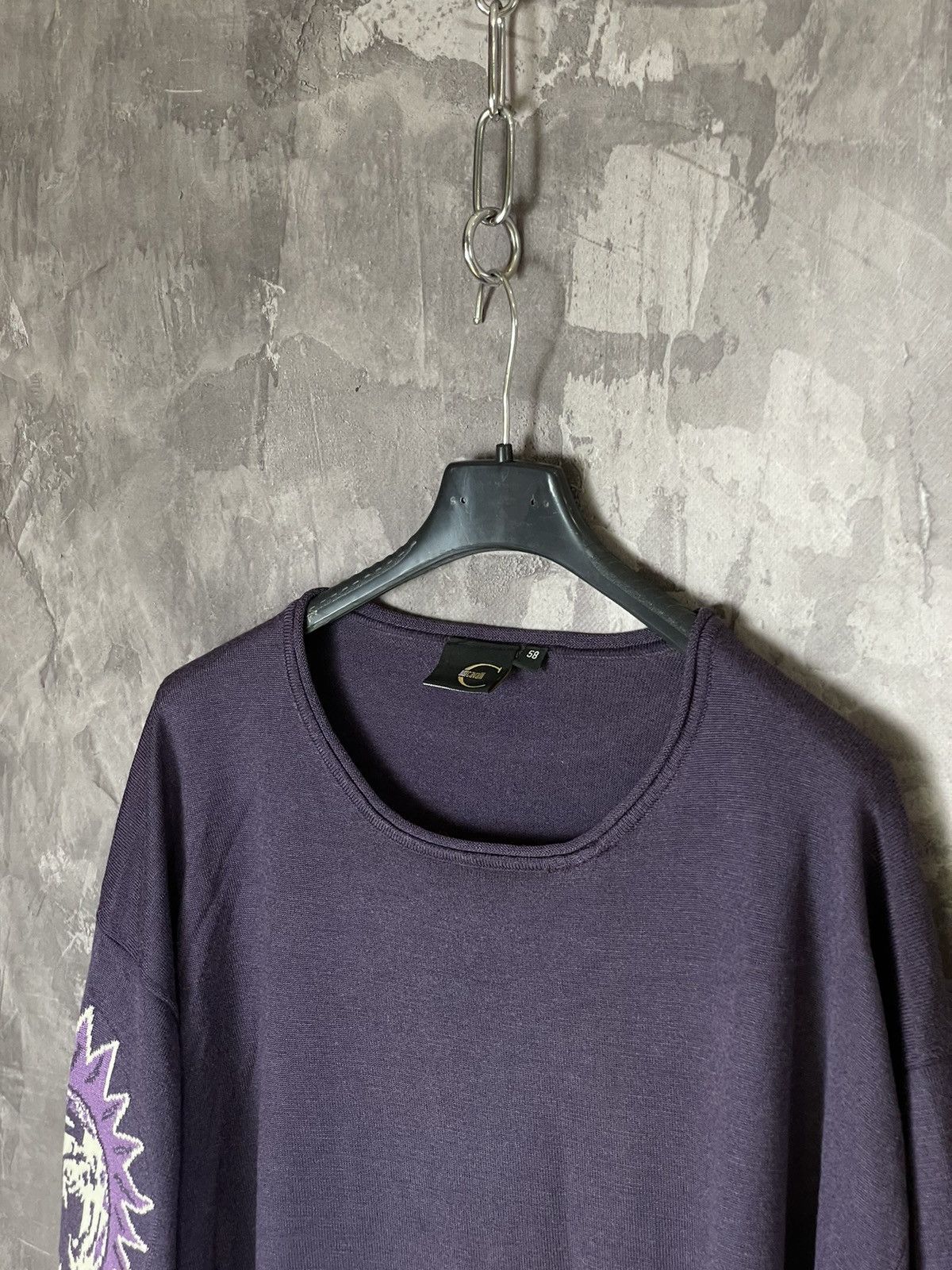Roberto Cavalli Just Cavalli Vintage Purple Sweater/Sweatshirt Size US XL / EU 56 / 4 - 7 Thumbnail