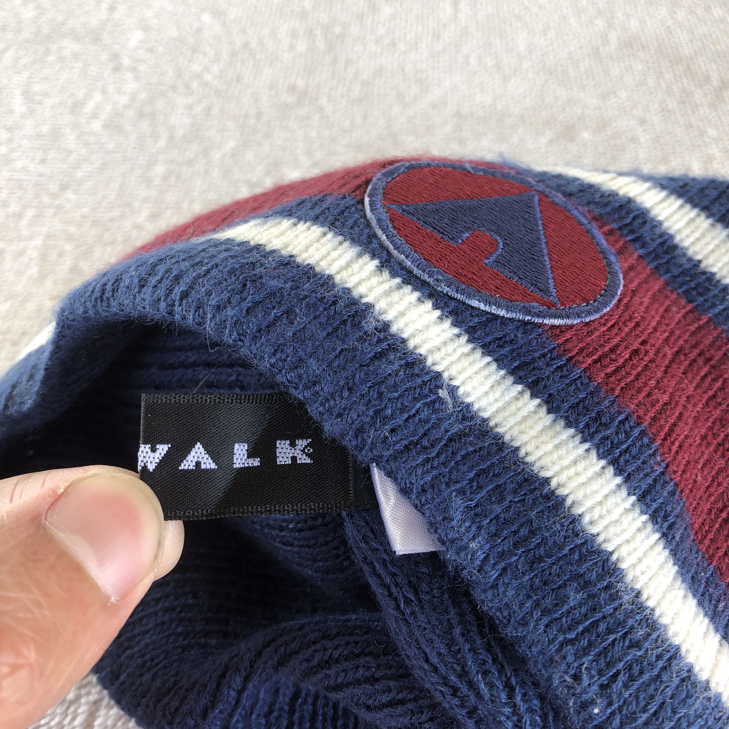Japanese Brand Vintage 90s Airwalk Beanie Striped Snow Caps Hats Size ONE SIZE - 7 Thumbnail