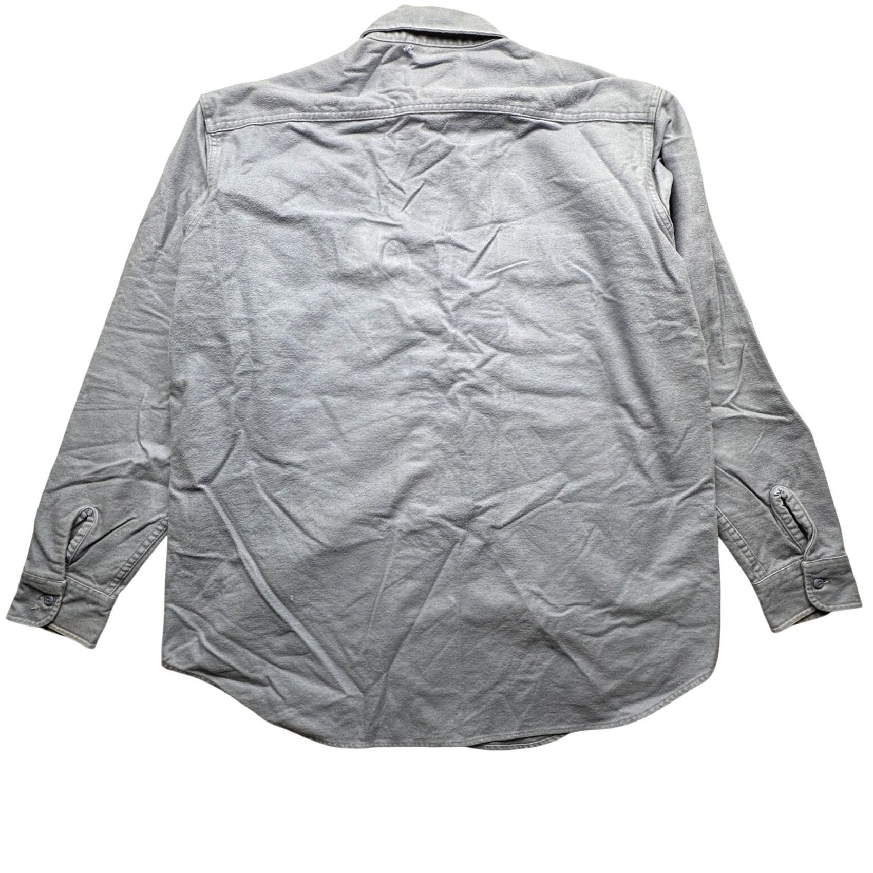 Vintage VINTAGE Woolrich Flannel Long Sleeve Shirt Mens XL Blue Gray Long Chamois Pockets 90s Outdoor Workwear Mens Size US XL / EU 56 / 4 - 2 Thumbnail