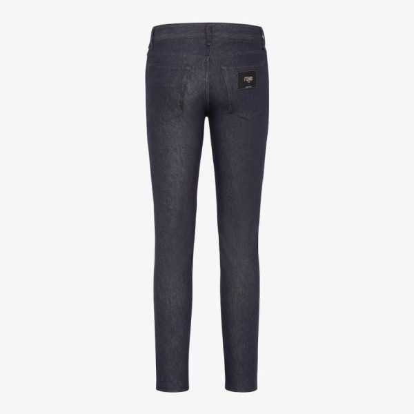 Fendi o1s1wg111224 Skinny Fit Denim Jeans in Blue Size US 36 / EU 52 - 2 Thumbnail